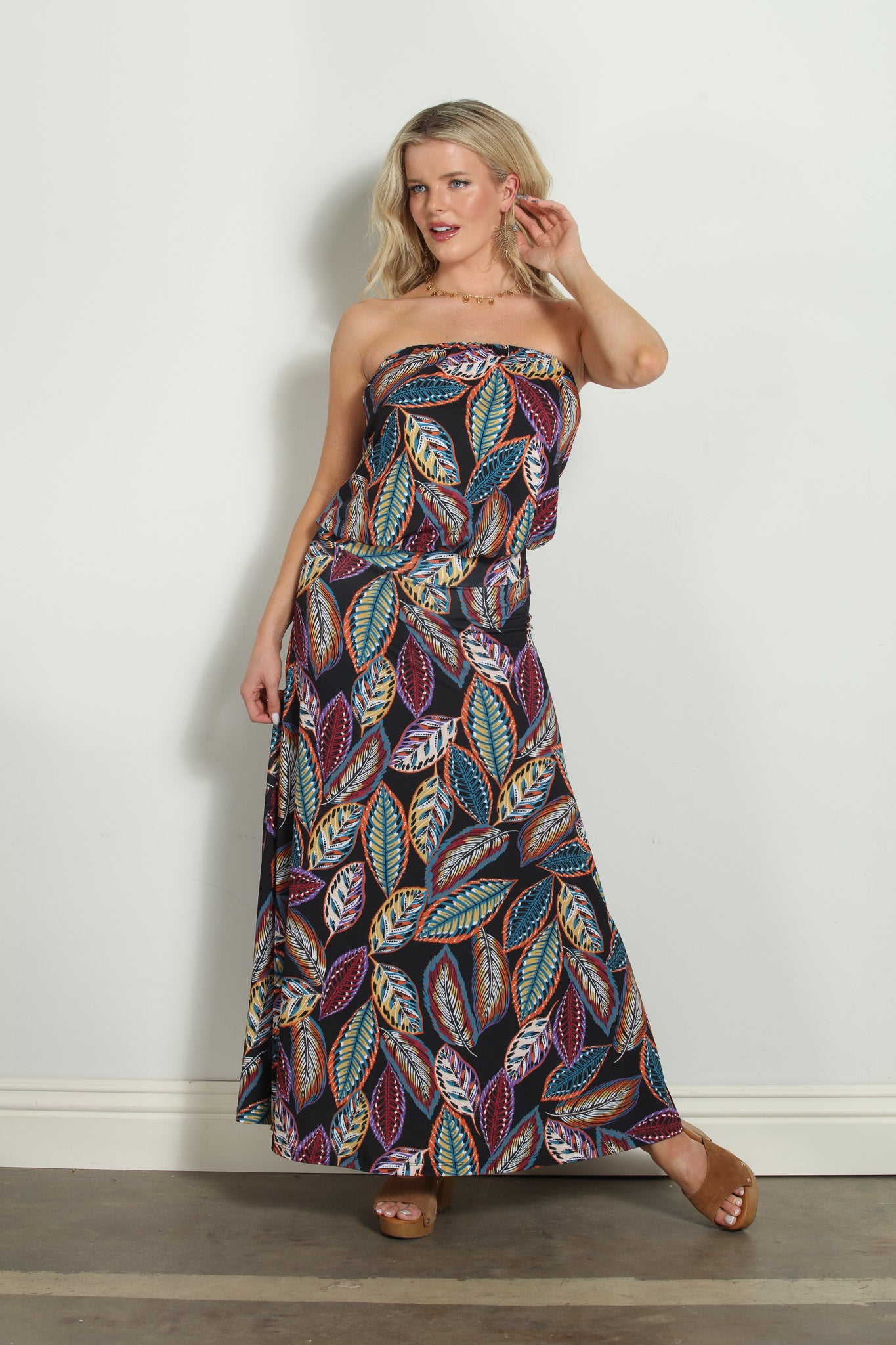 Madora Strapless Dropwaist Maxi- FINAL SALE