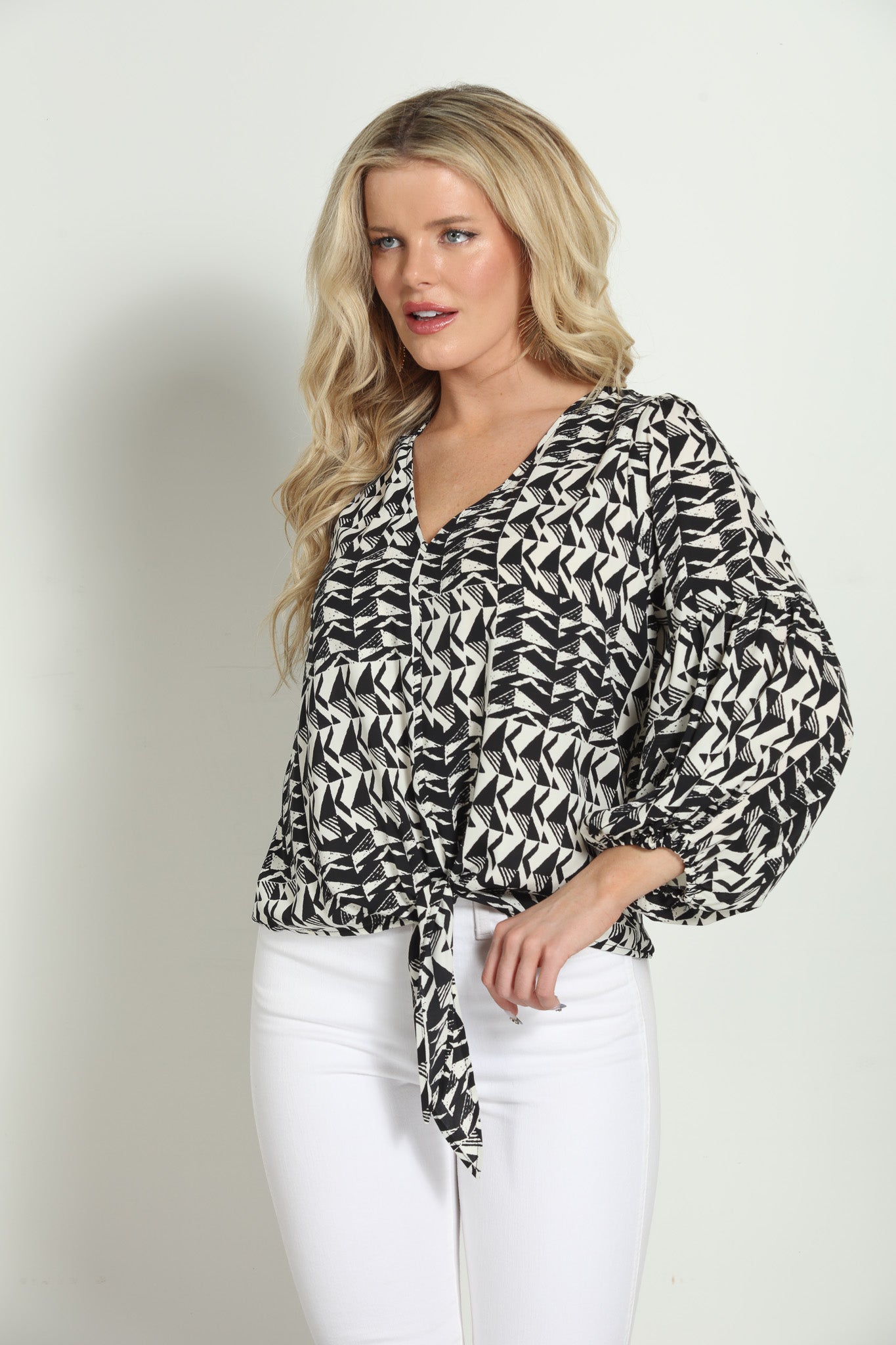 Richie Front Tie Blouse-FINAL SALE