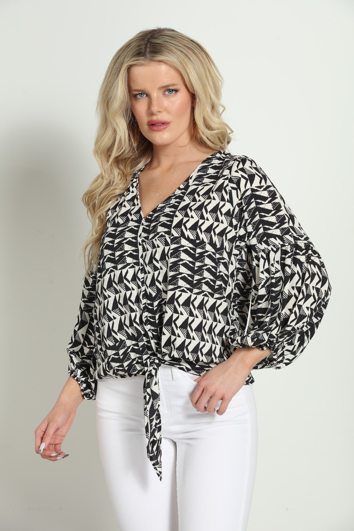Richie Front Tie Blouse-FINAL SALE