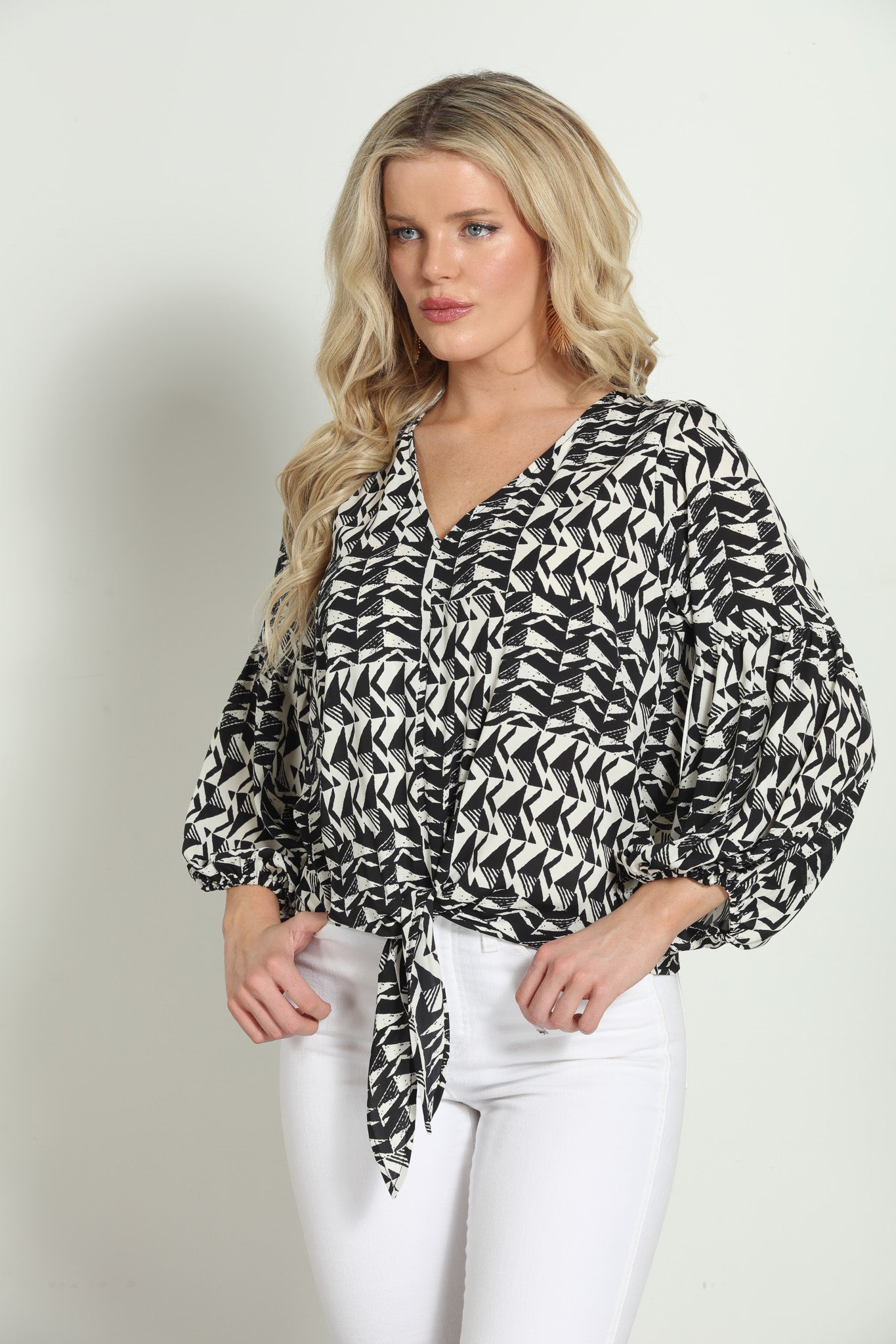 Richie Front Tie Blouse-FINAL SALE