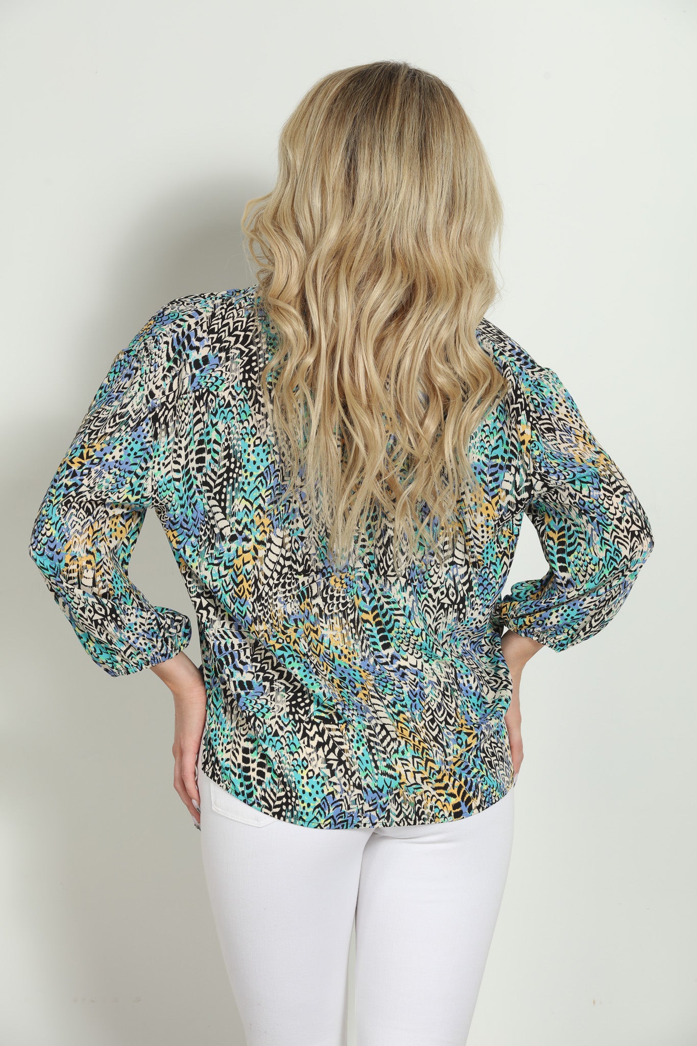 Amari Shell Button Blouse-FINAL SALE
