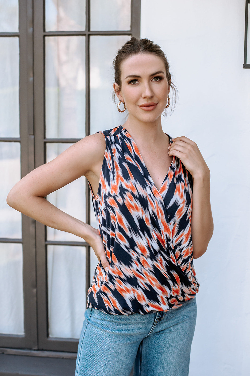 Javits Stretch Surplice Top -FINAL SALE