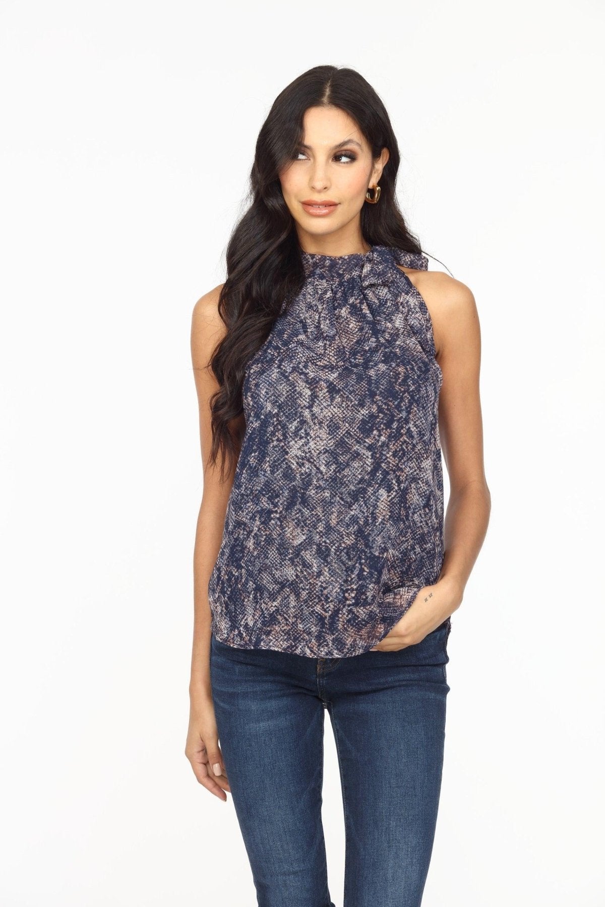 Huxley Side Tie Halter Top-FINAL SALE