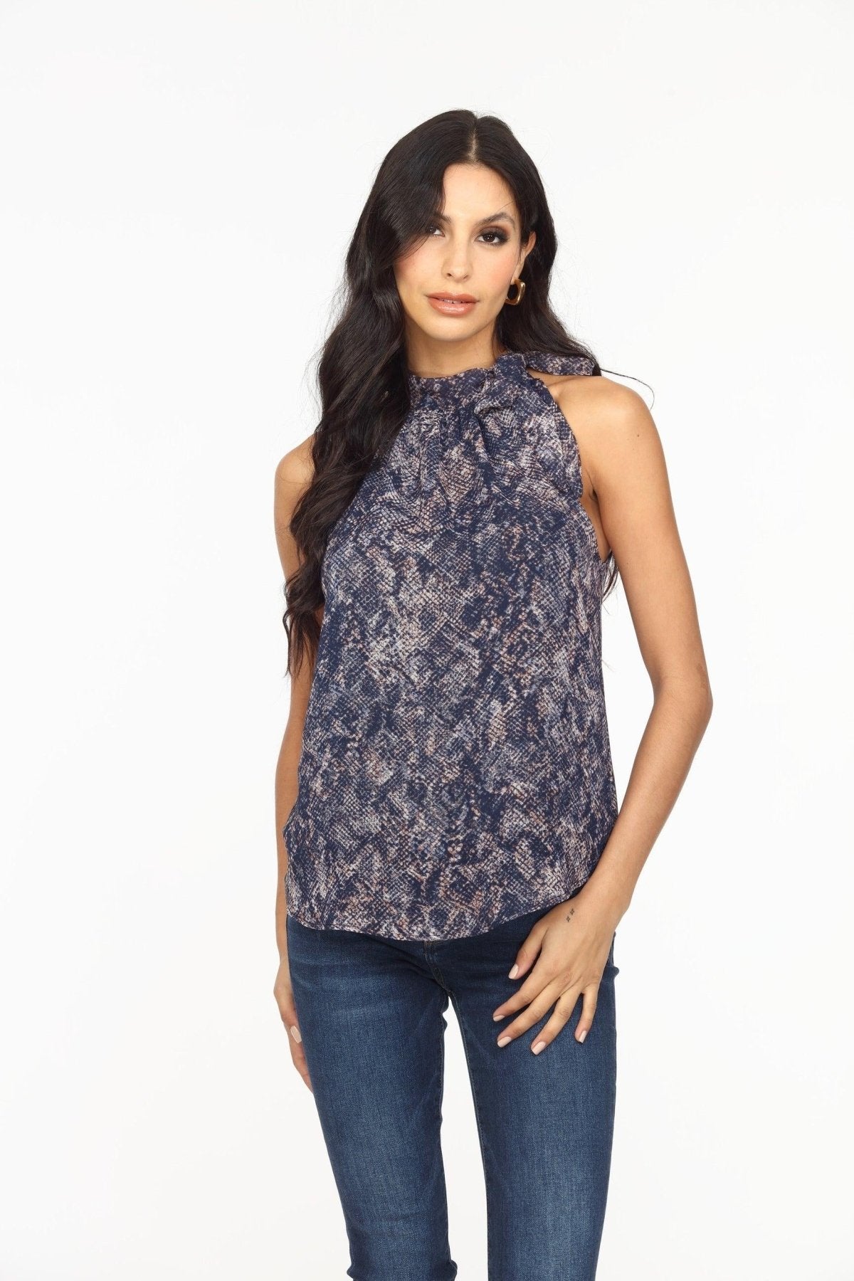 Huxley Side Tie Halter Top-FINAL SALE