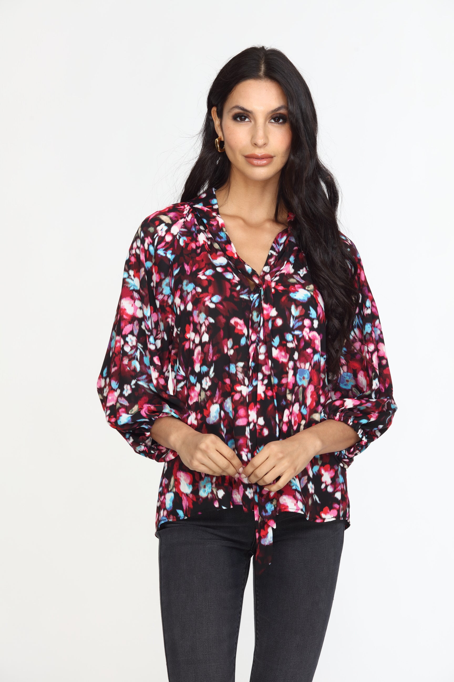 Bali Tie Neck Blouse-FINAL SALE