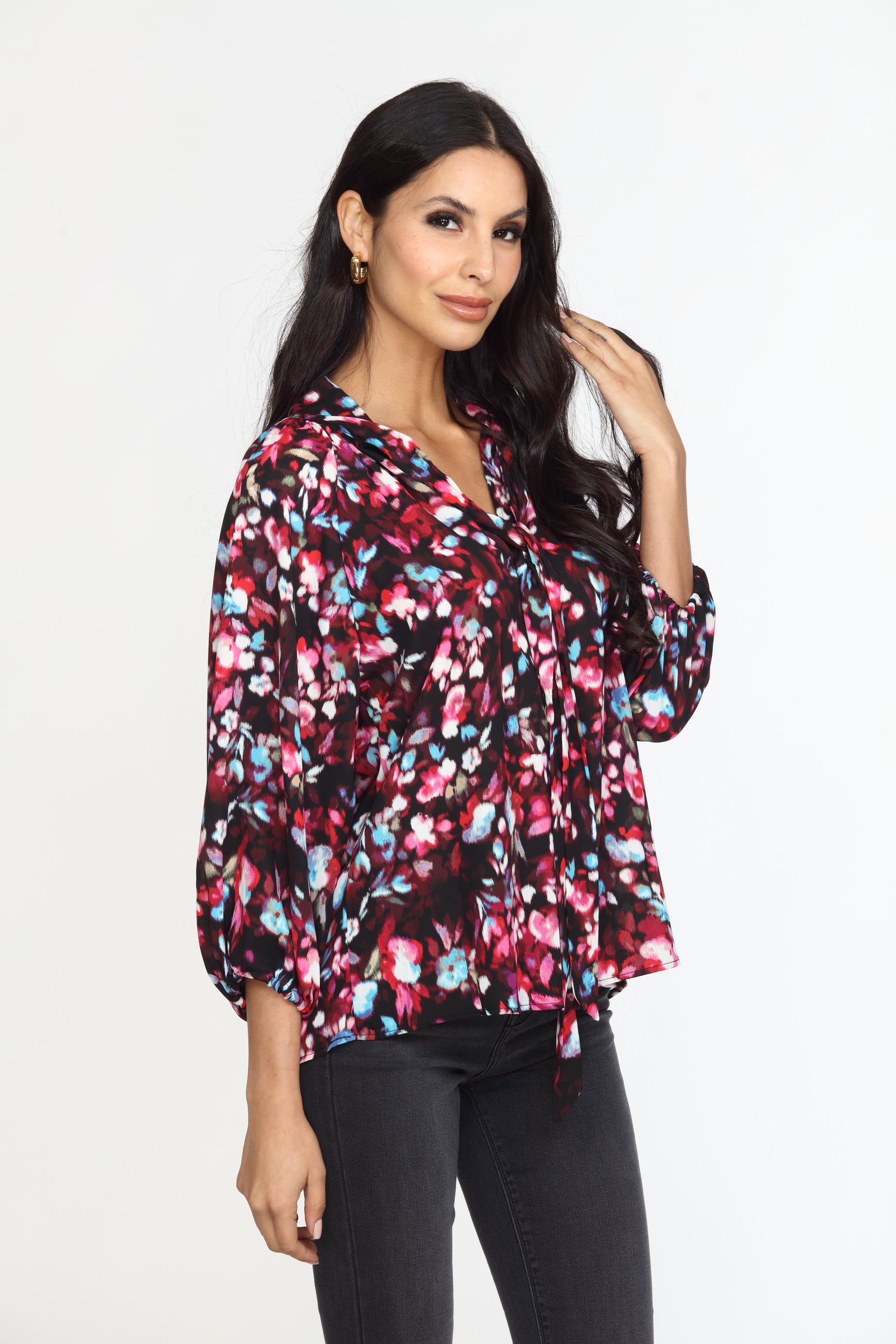 Bali Tie Neck Blouse-FINAL SALE