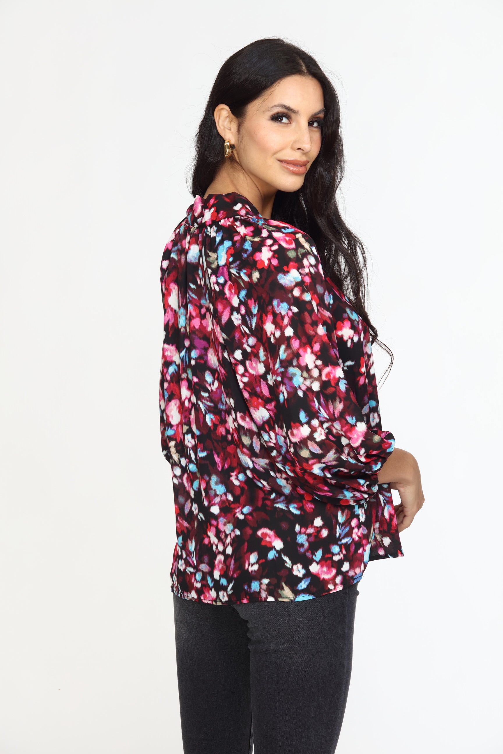 Bali Tie Neck Blouse-FINAL SALE