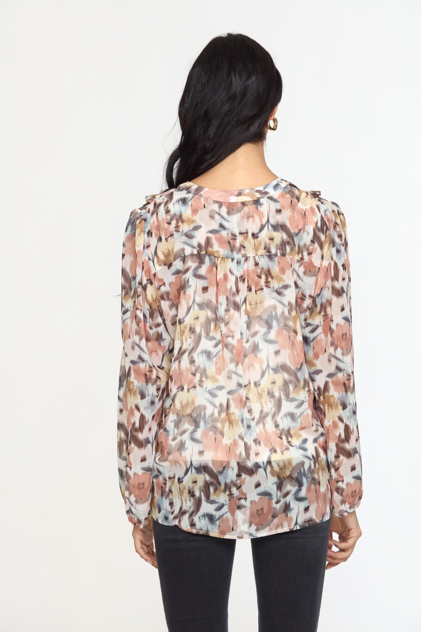 Raina Ruffle Blouse-FINAL SALE