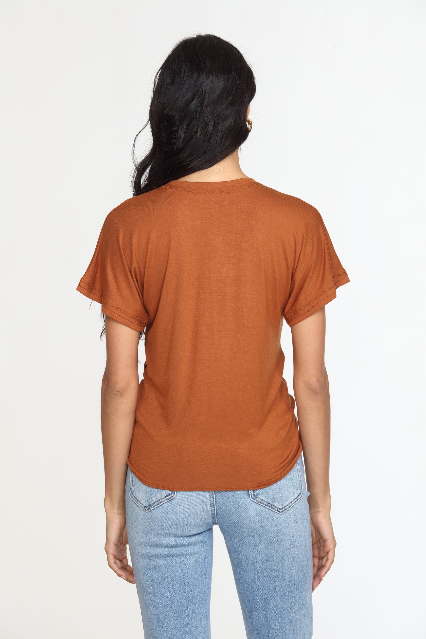 Copper Tee with Front Tie-FINAL SALE
