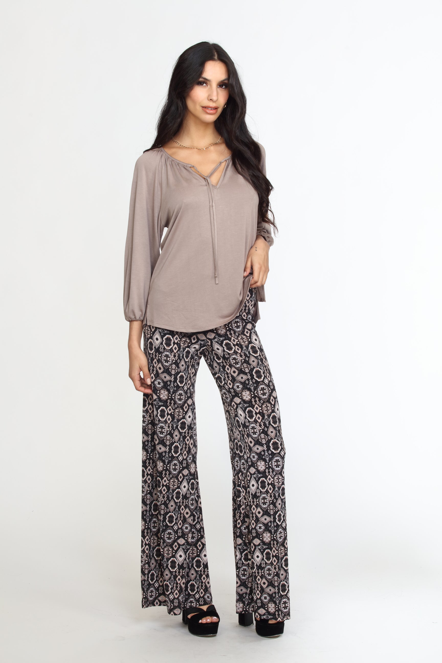 Wanda Stretch Flare Leg Pants -FINAL SALE