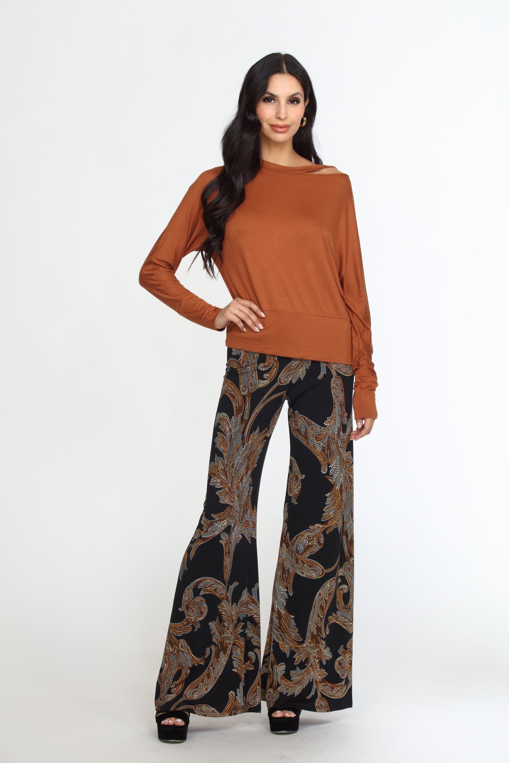 Zandra Stretch Flare Leg Pants