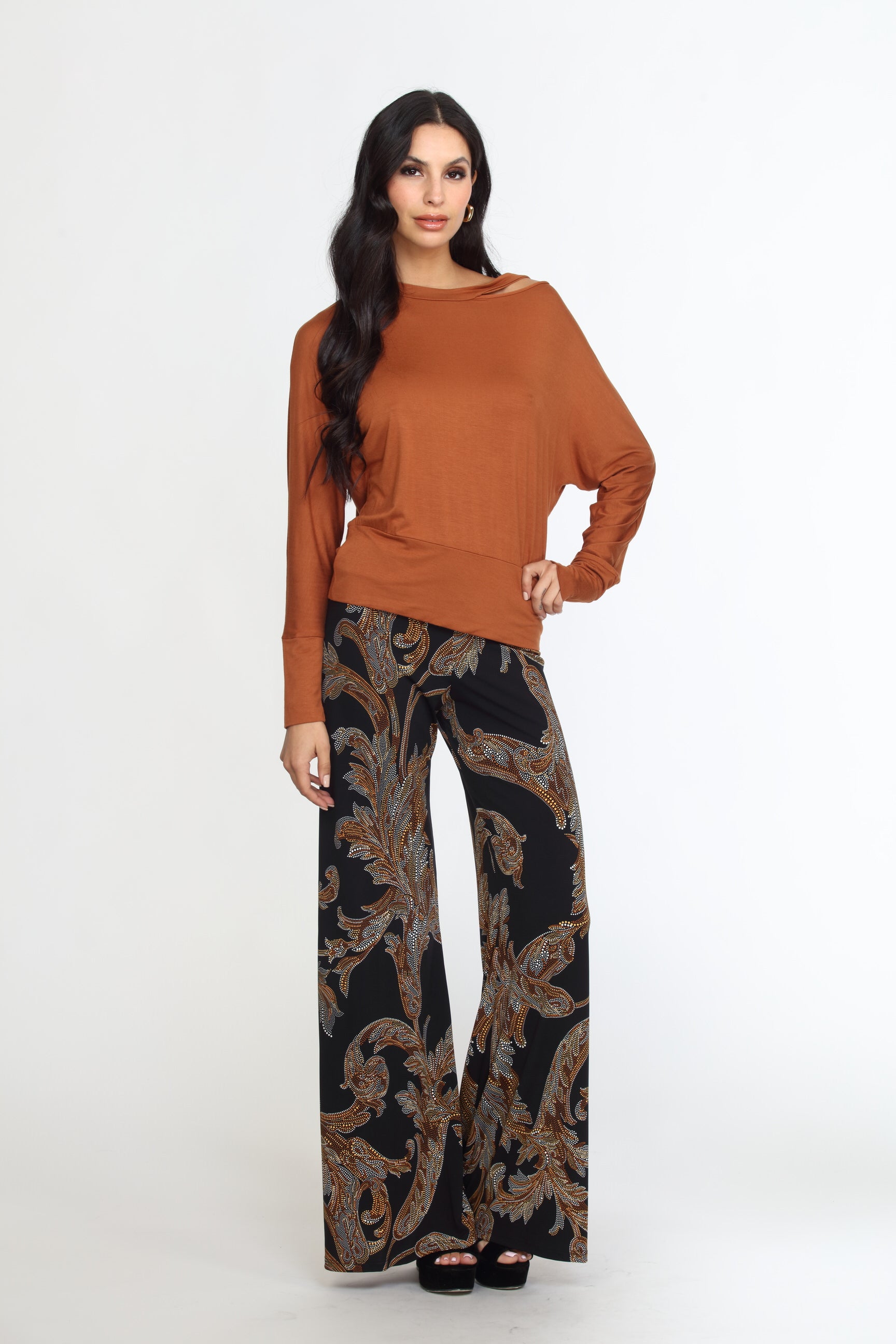 Zandra Stretch Flare Leg Pants