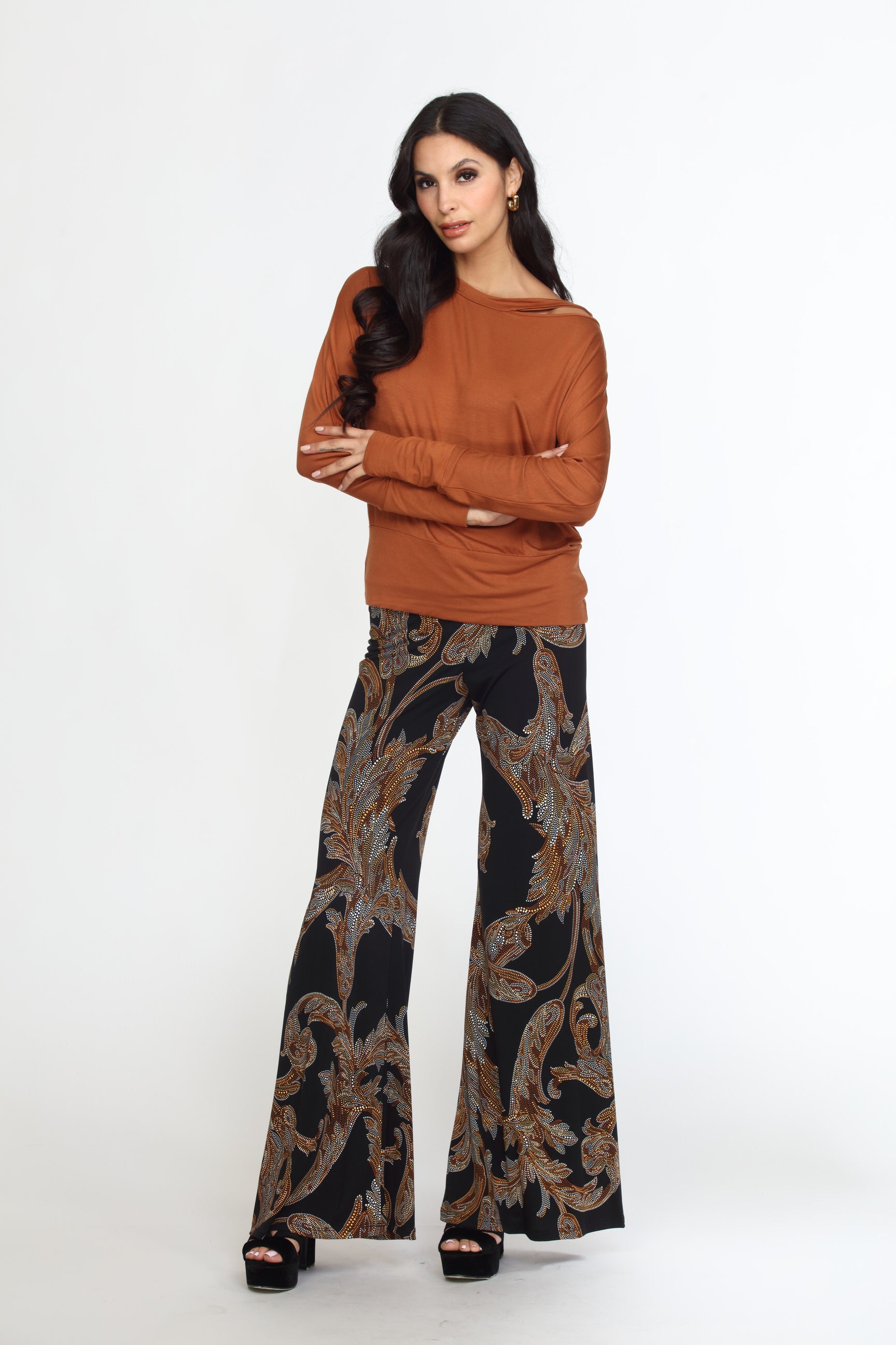 Zandra Stretch Flare Leg Pants
