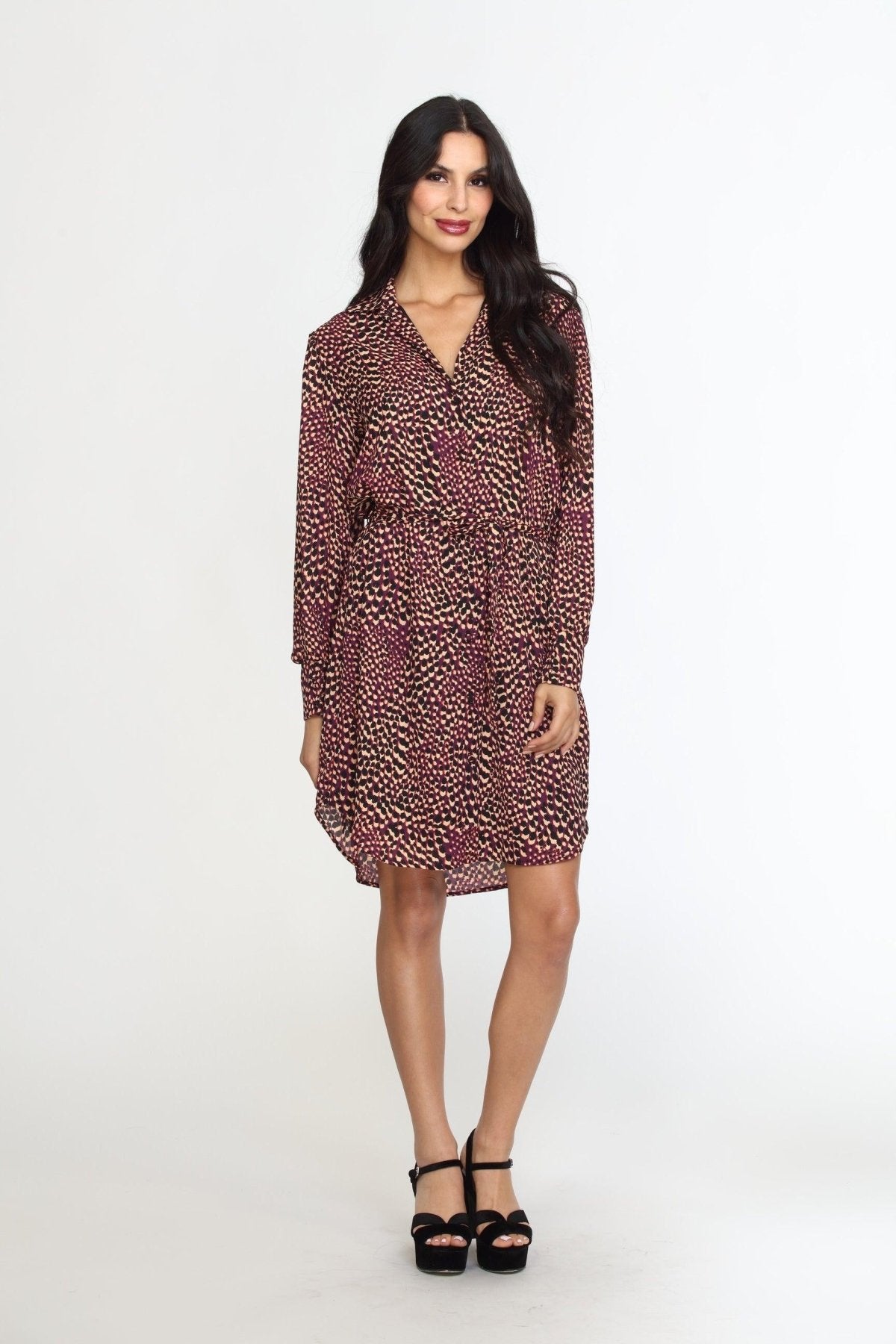 Cusco Belted Shirt Dress-FINAL SALE