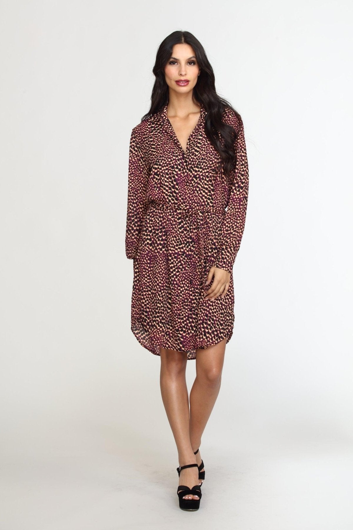 Cusco Belted Shirt Dress-FINAL SALE