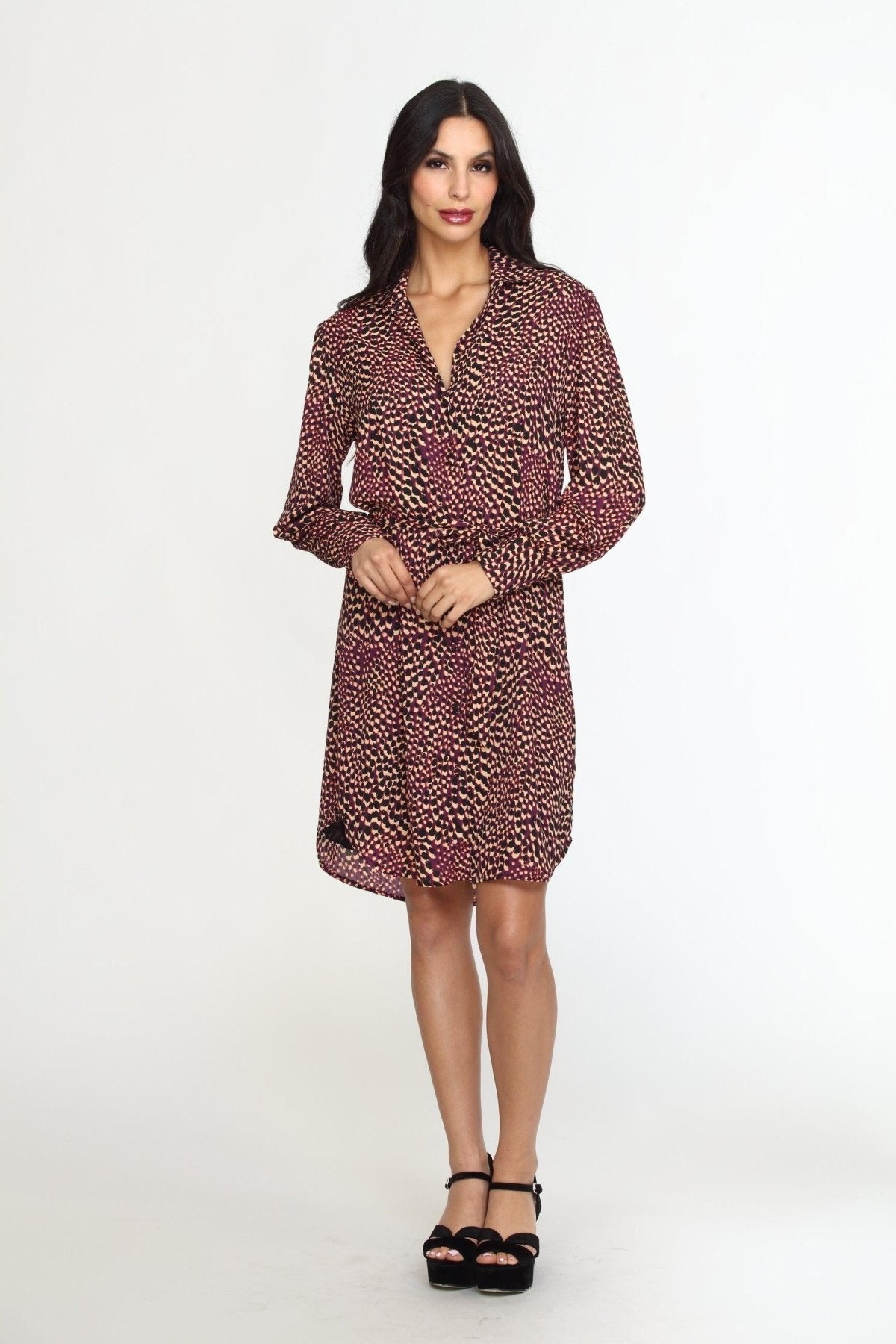 Cusco Belted Shirt Dress-FINAL SALE