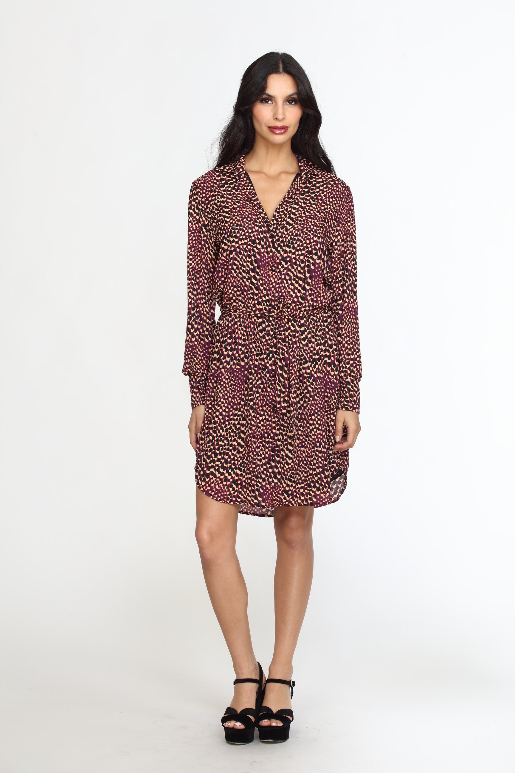 Cusco Belted Shirt Dress-FINAL SALE
