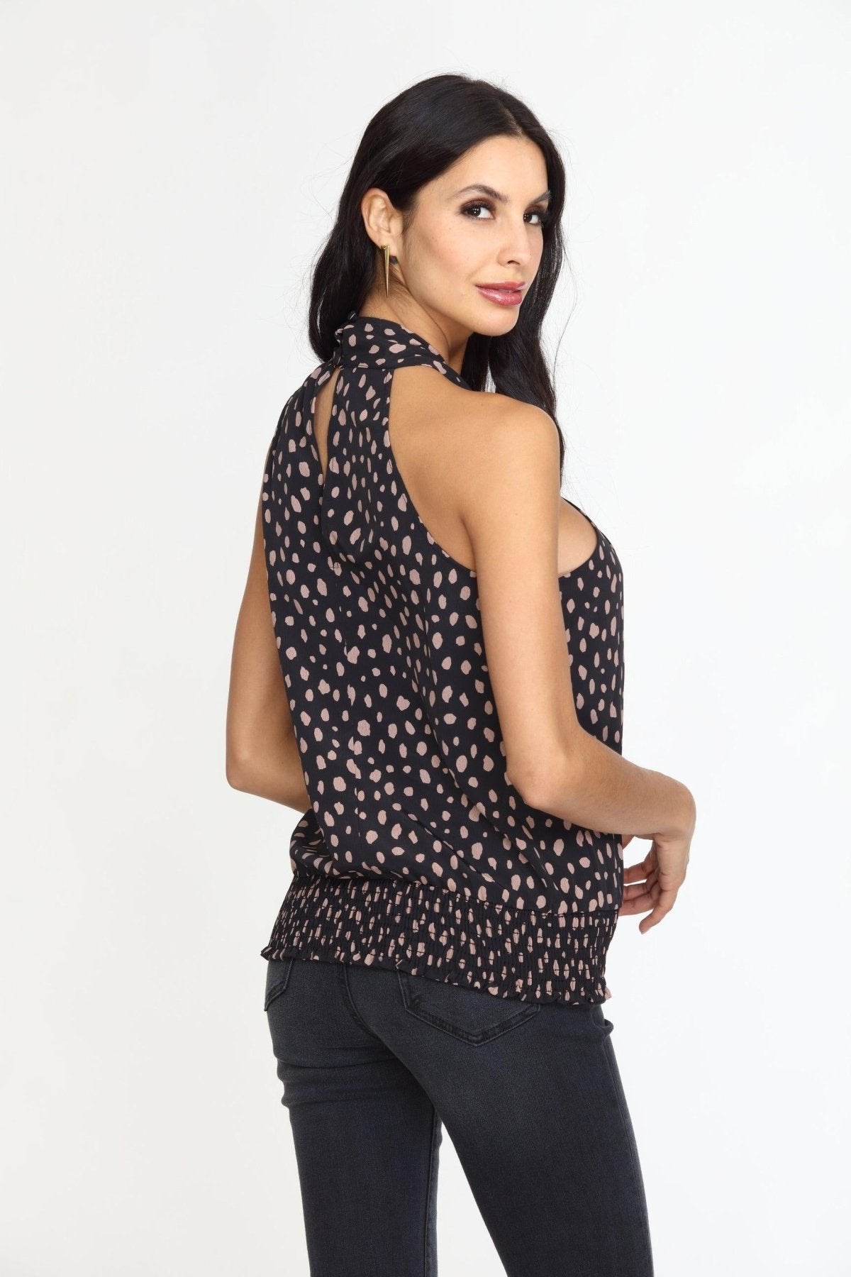 Paige Twist Neck Halter Top-FINAL SALE