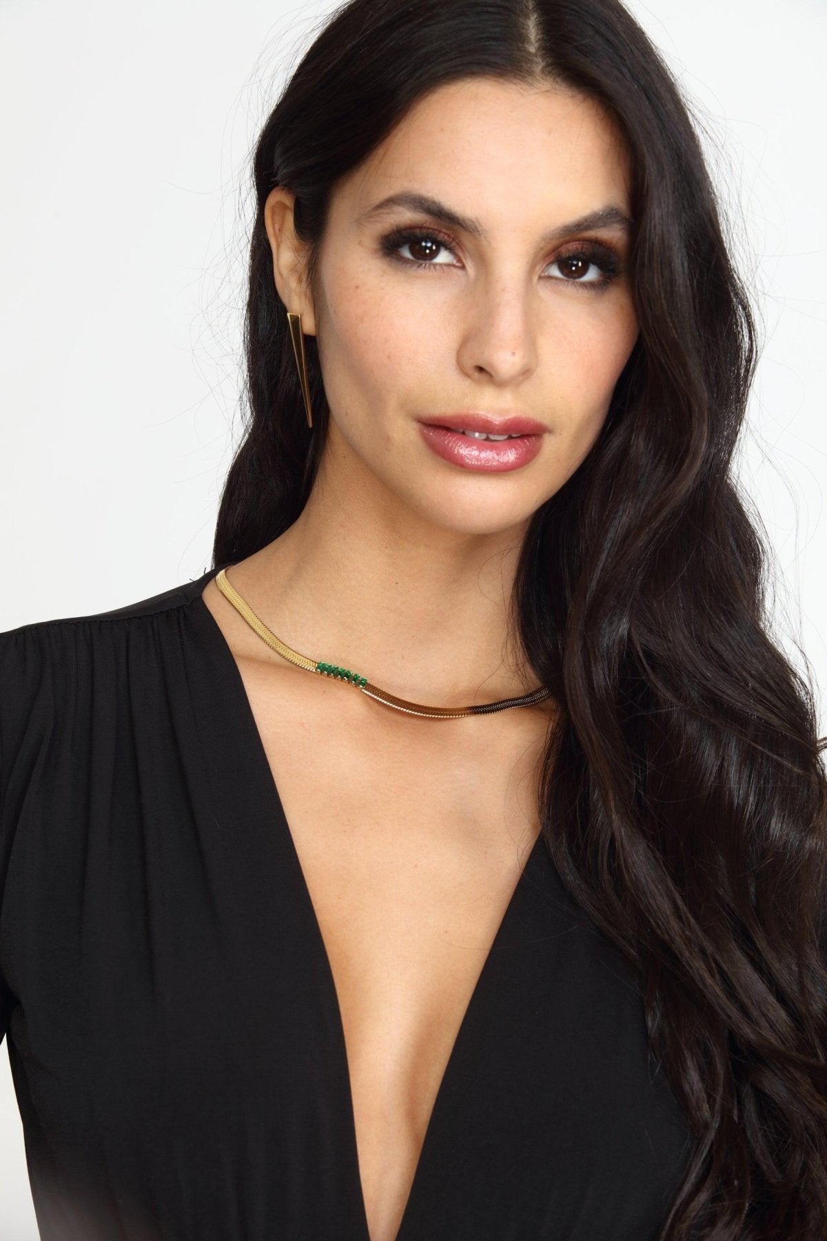 Parker Emerald Gold Chain