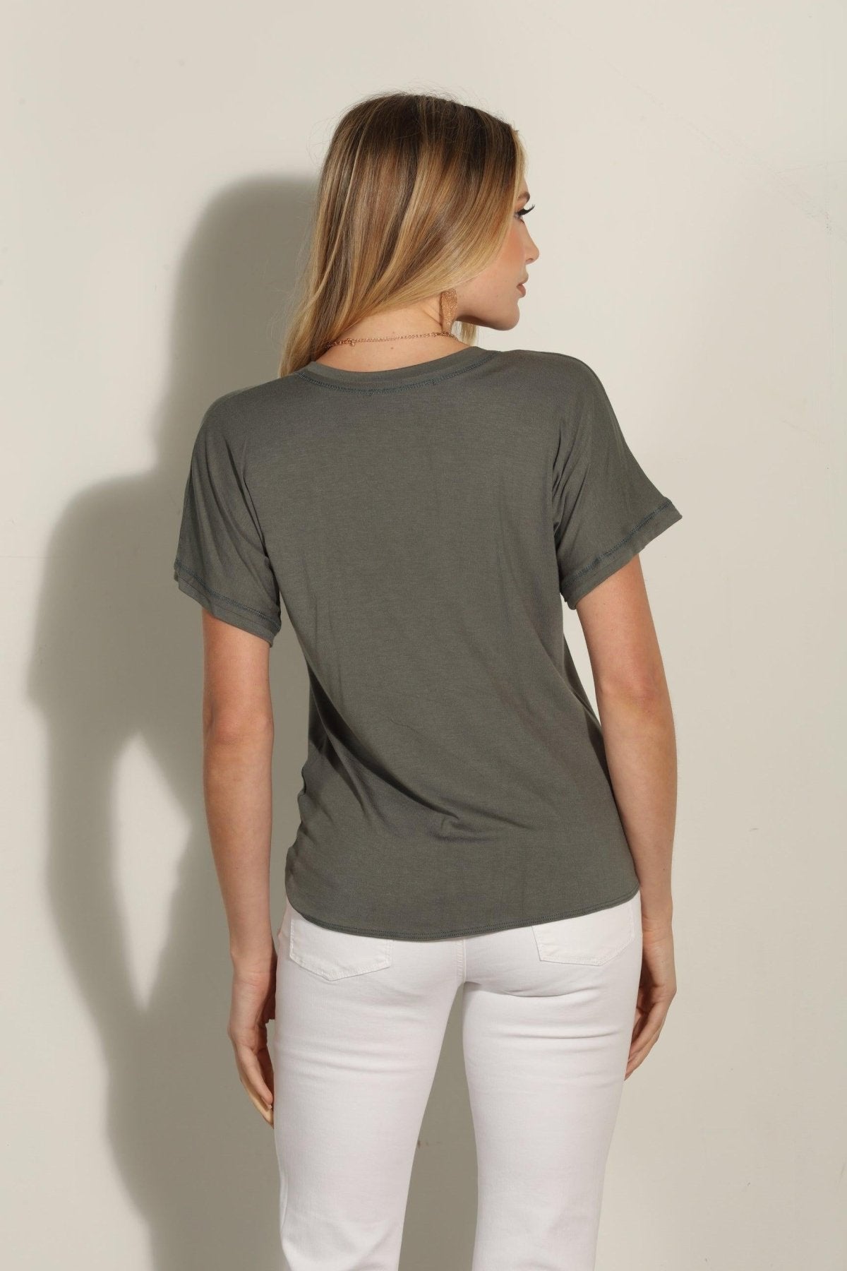 Sage Tee with Front Tie