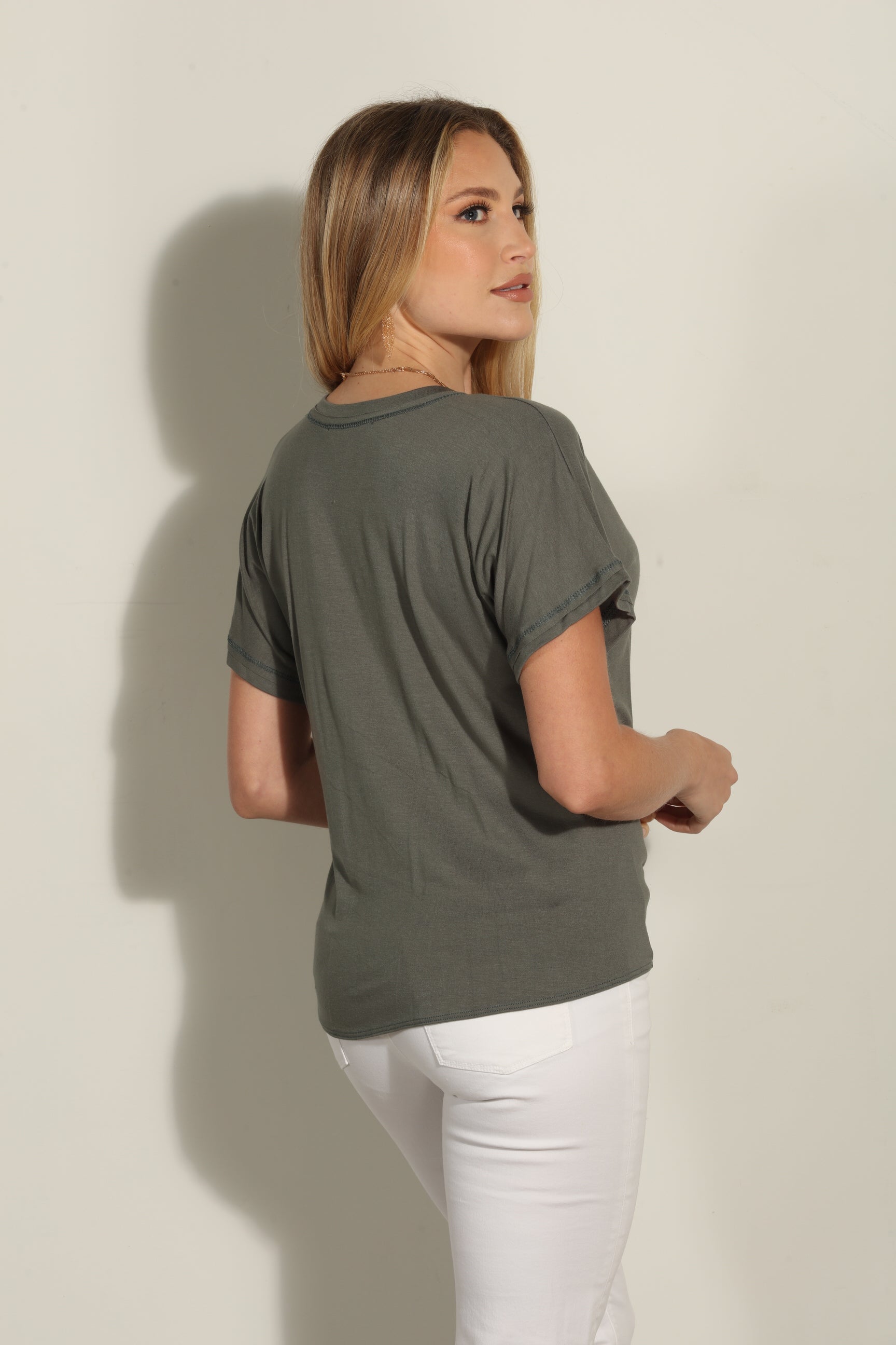 Sage Tee with Front Tie- BEST SELLER