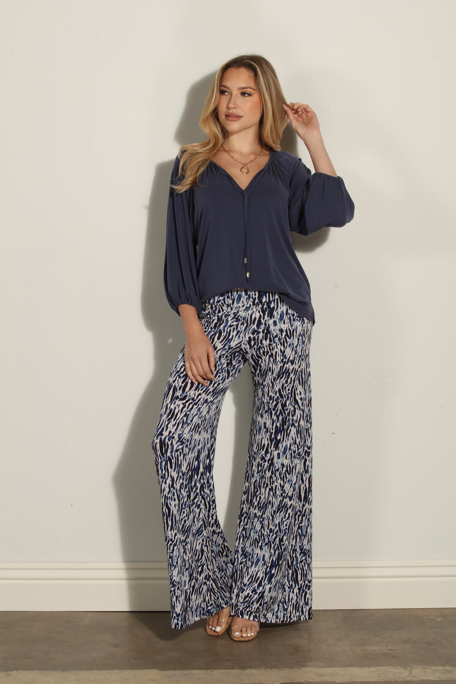 Livia Stretch Flare Leg Pants-FINAL SALE