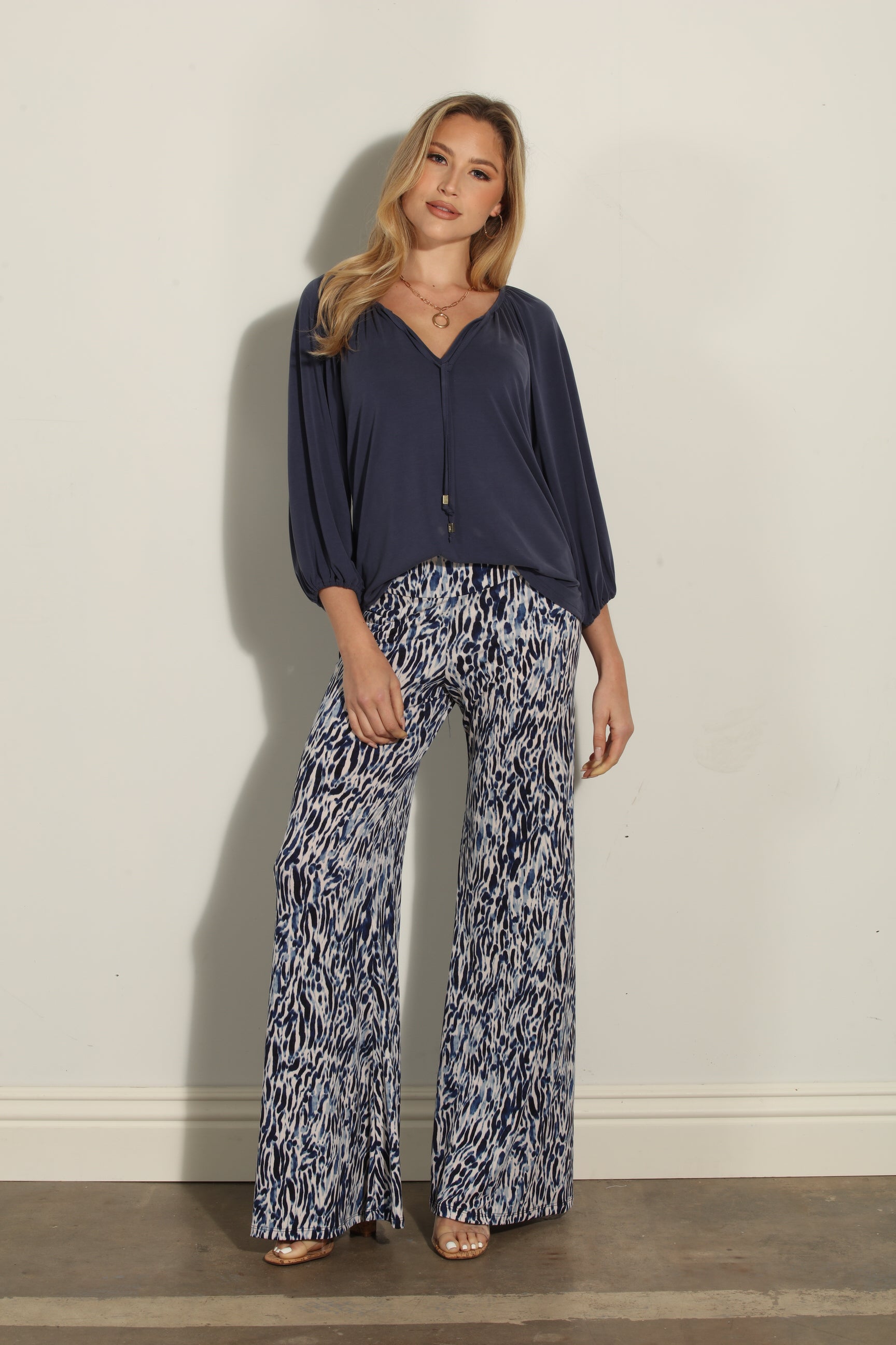 Livia Stretch Flare Leg Pants-FINAL SALE