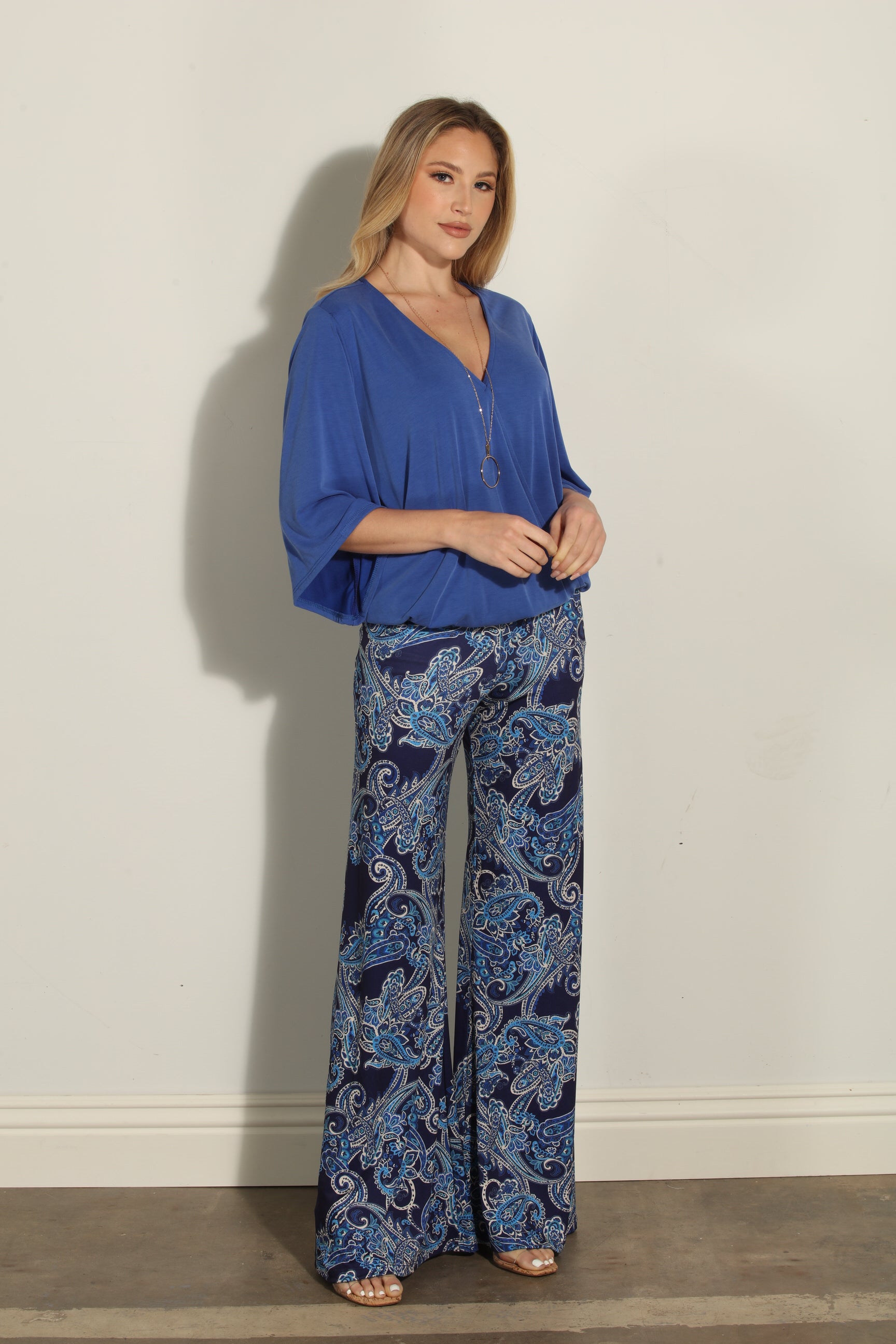 Pauline Stretch Flare Leg Pants-Low Stock