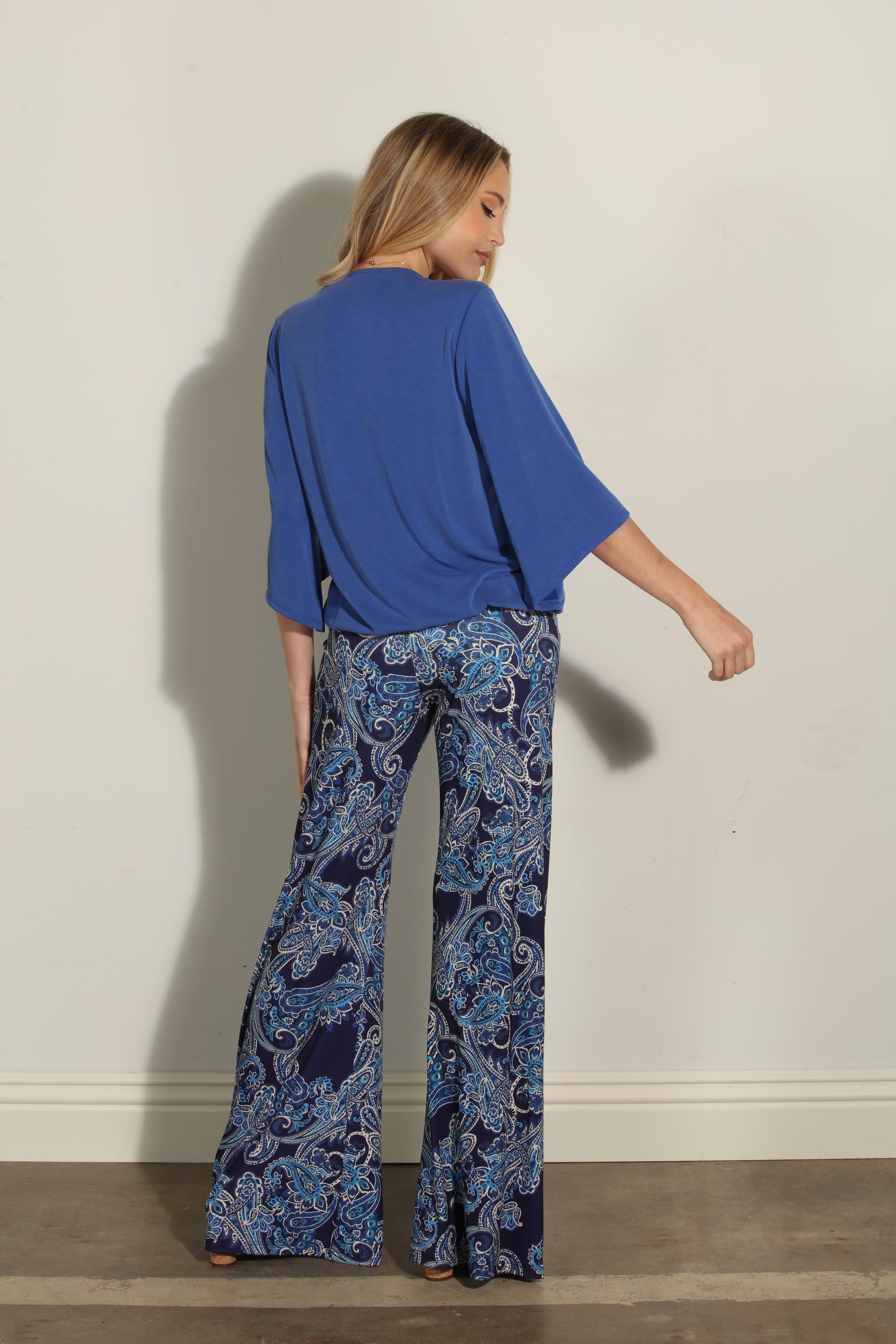 Pauline Stretch Flare Leg Pants-Low Stock