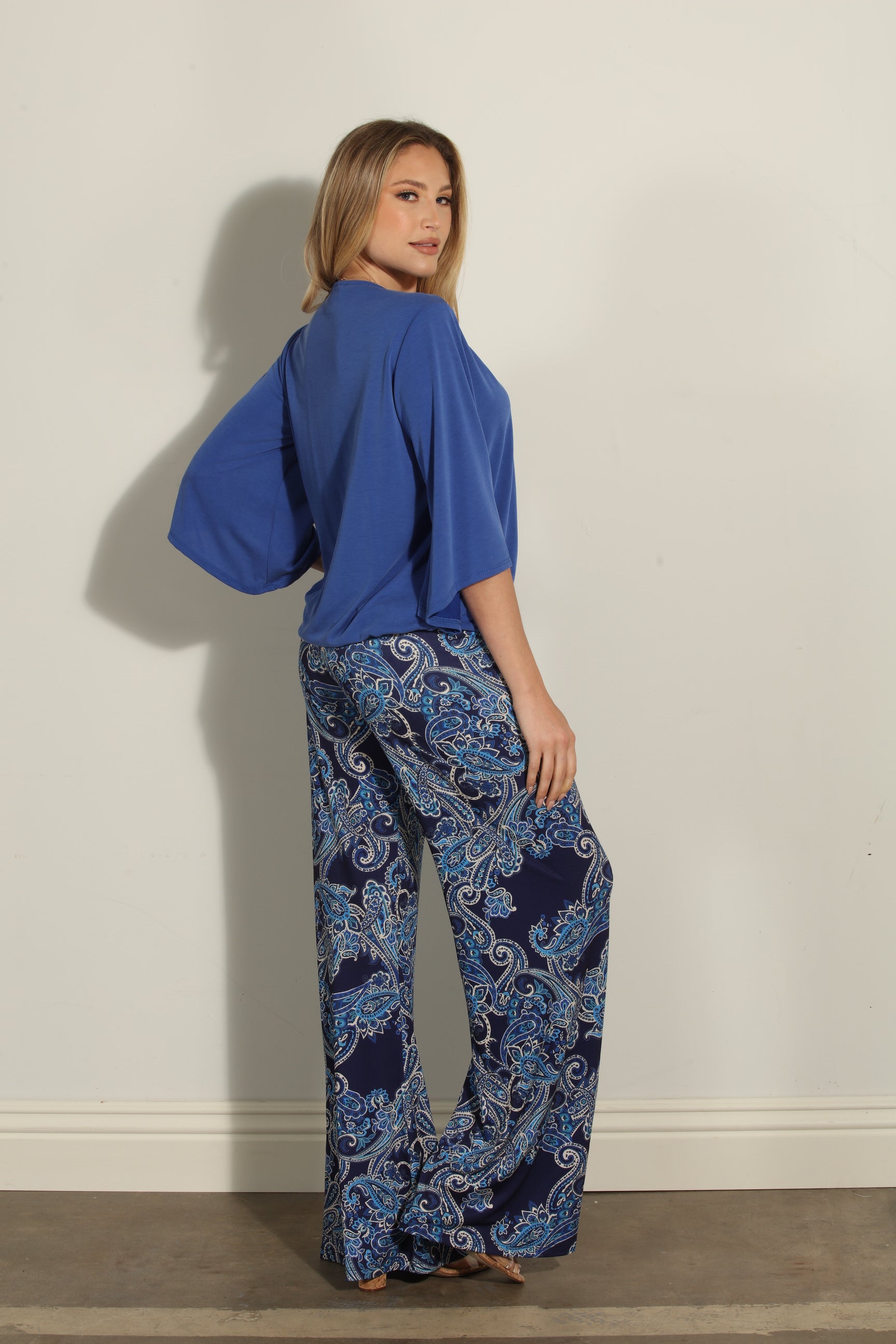 Pauline Stretch Flare Leg Pants-Low Stock