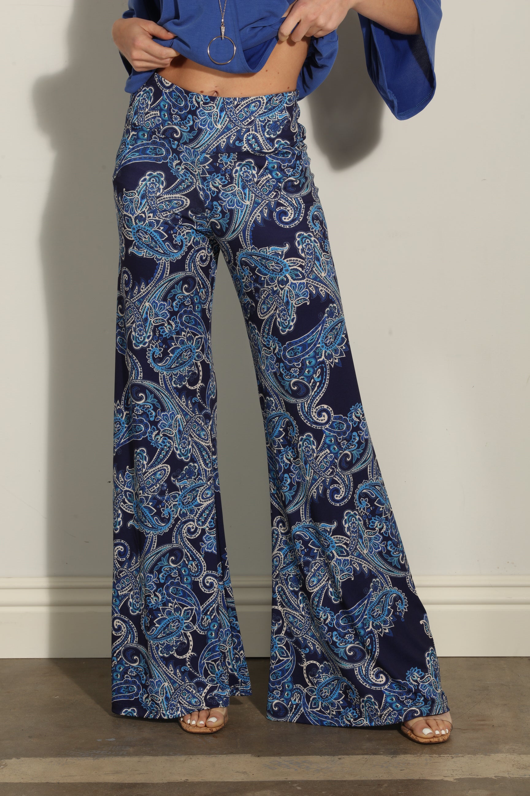 Pauline Stretch Flare Leg Pants-Low Stock