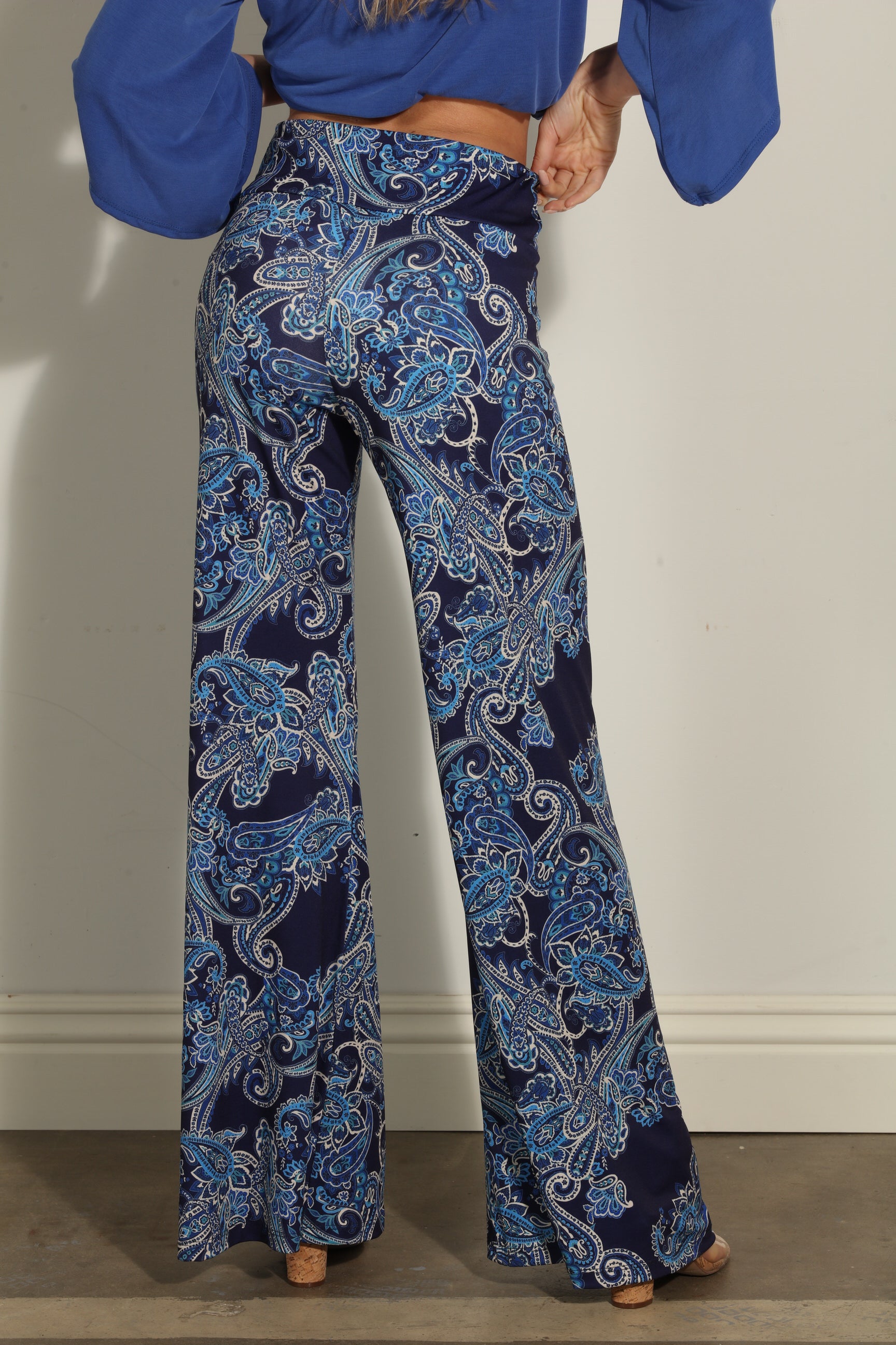 Pauline Stretch Flare Leg Pants-Low Stock