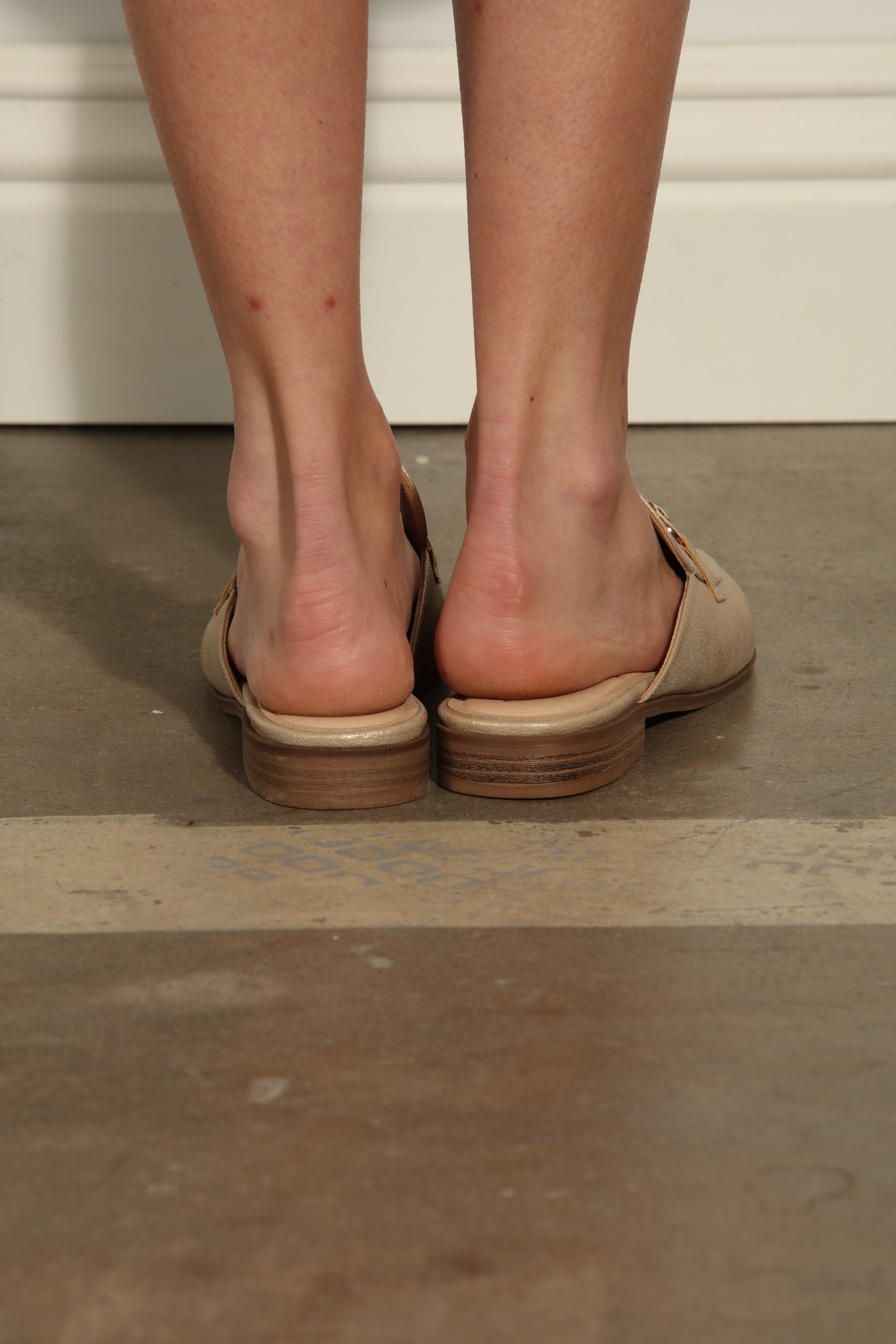 CL Gold Metallic Mules-FINAL SALE