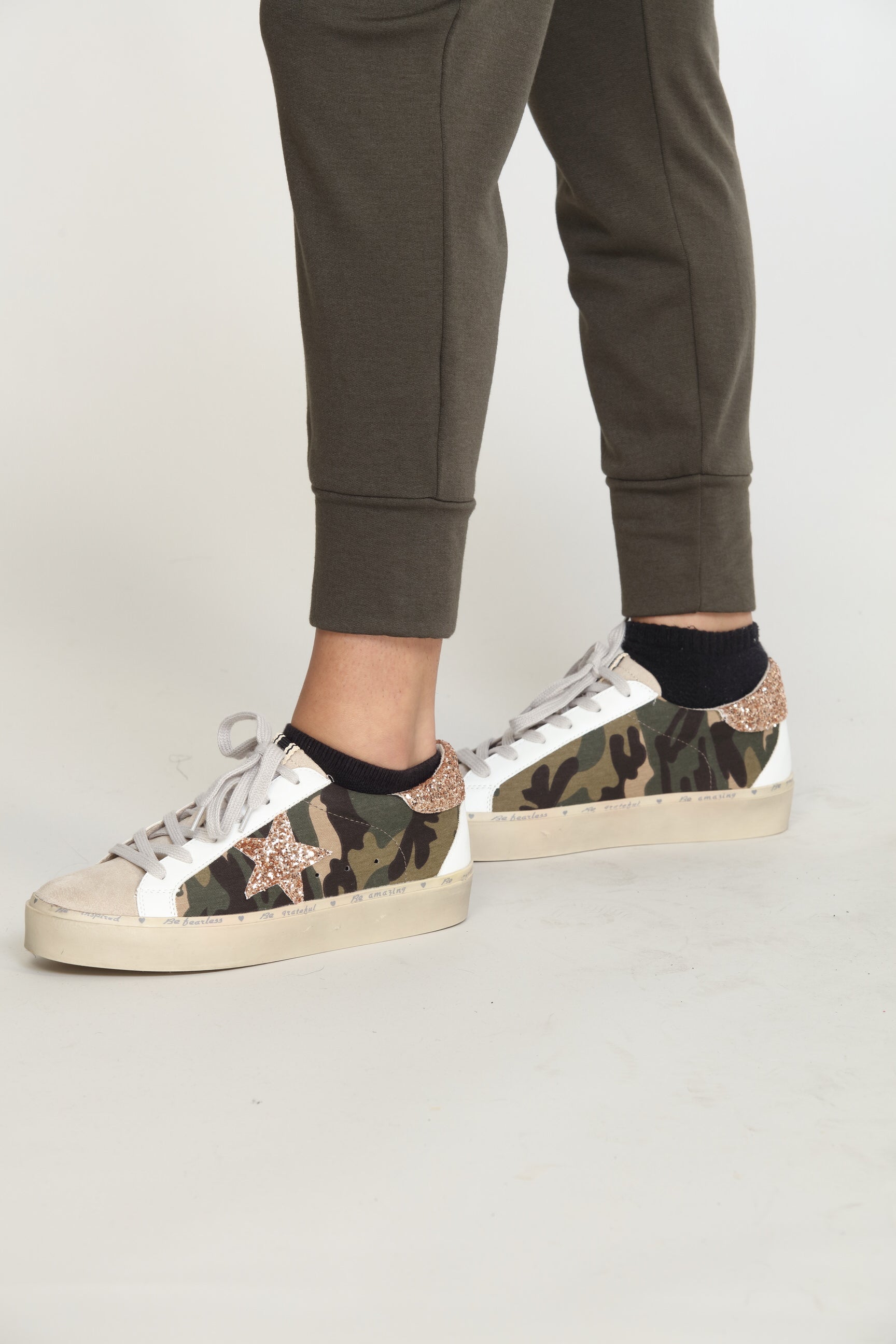 Reba Camo Sneakers-FINAL SALE