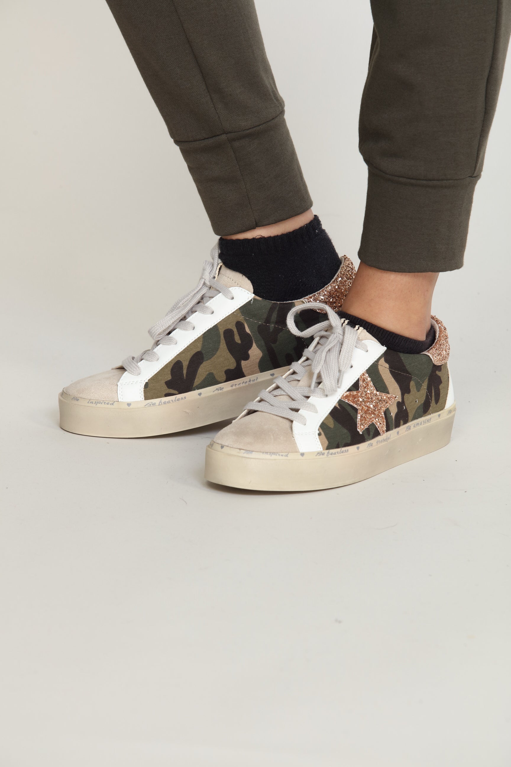 Reba Camo Sneakers-FINAL SALE