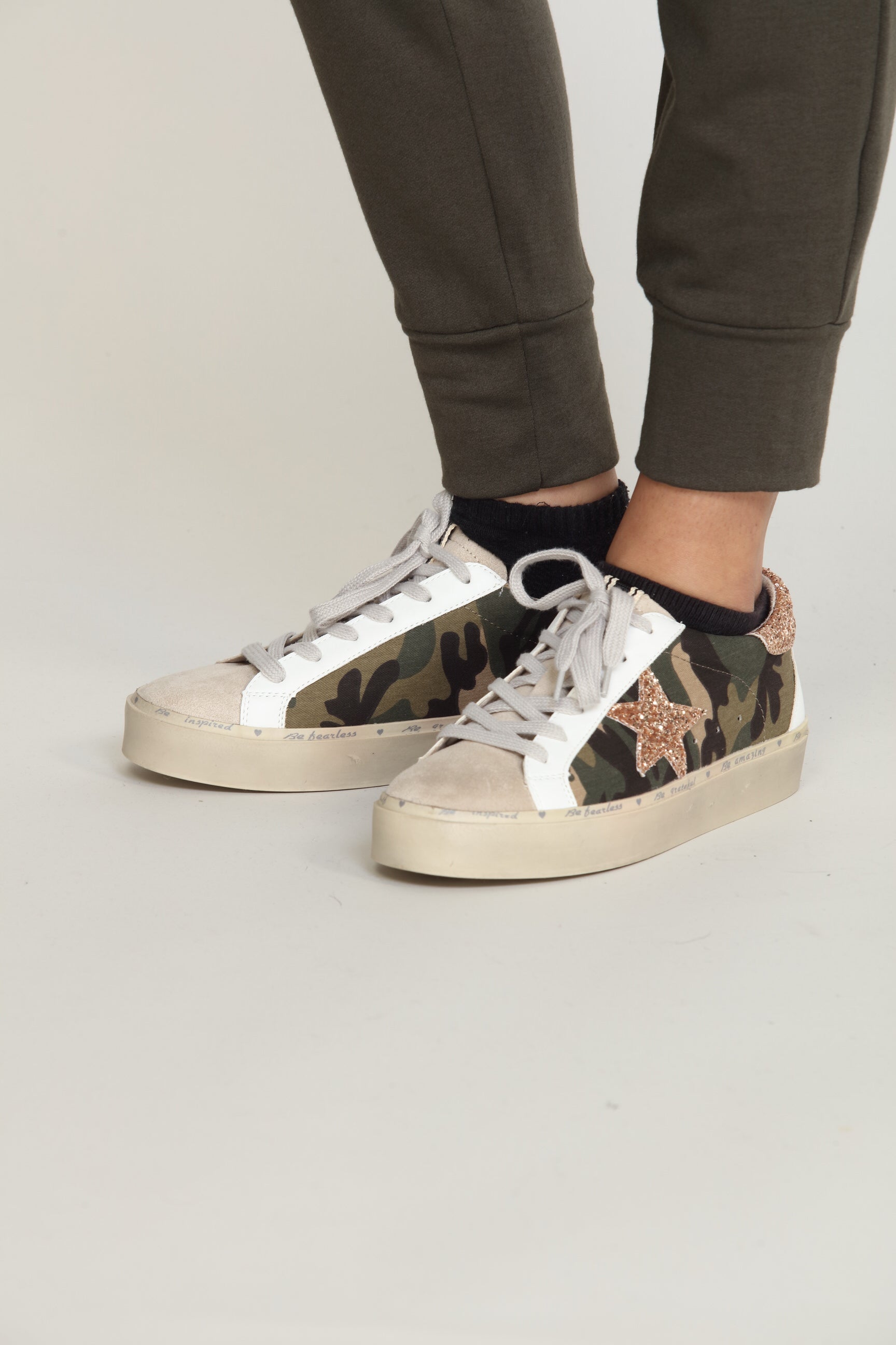 Reba Camo Sneakers-FINAL SALE