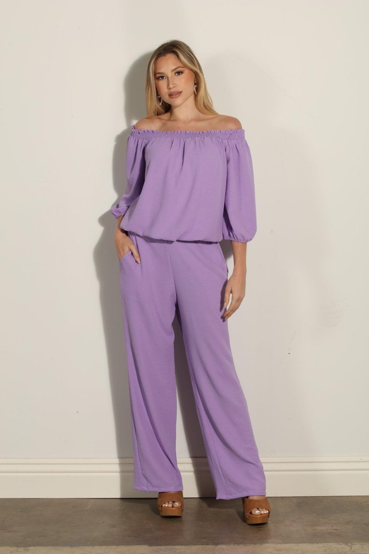 Lavender Airflow Woven Trousers-FINAL SALE
