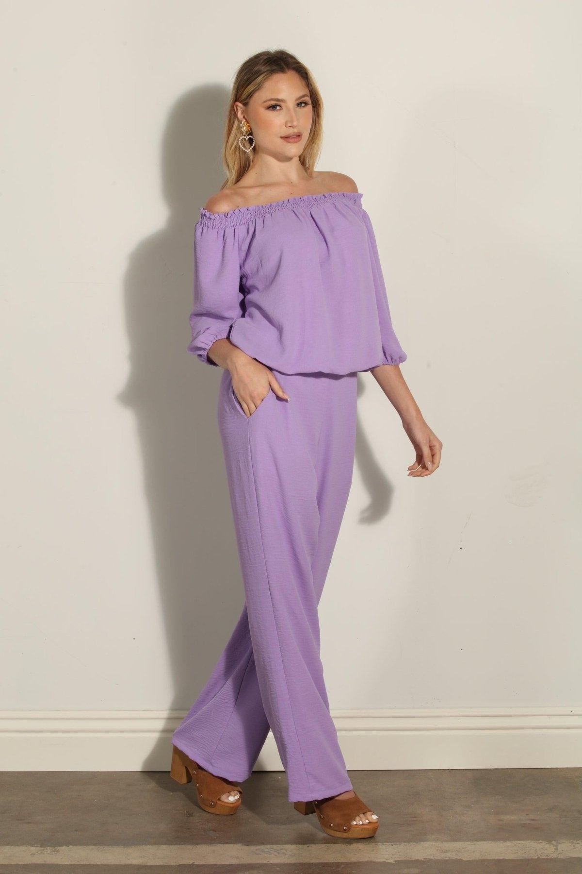 Lavender Airflow Woven Trousers-FINAL SALE