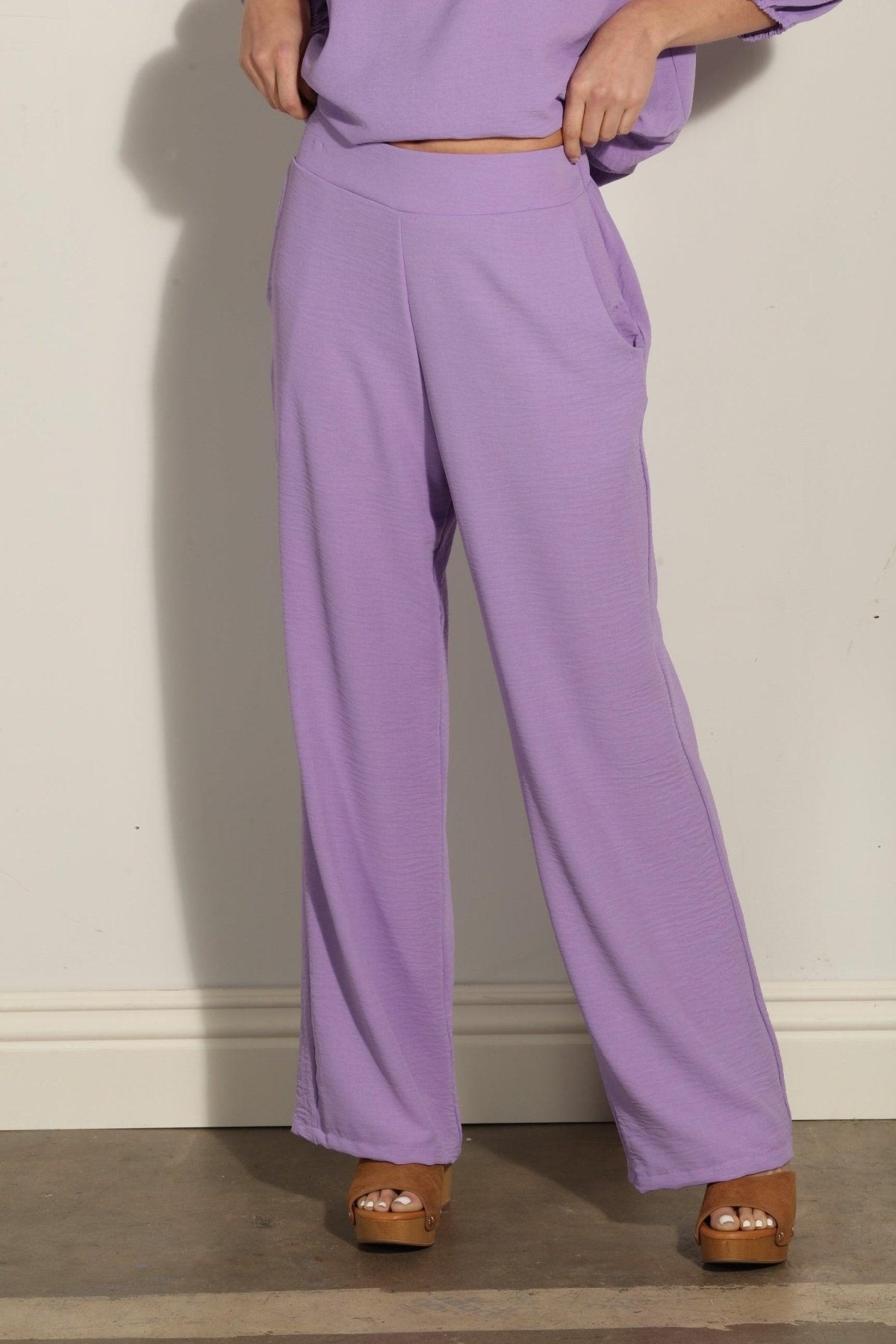Lavender Airflow Woven Trousers-FINAL SALE