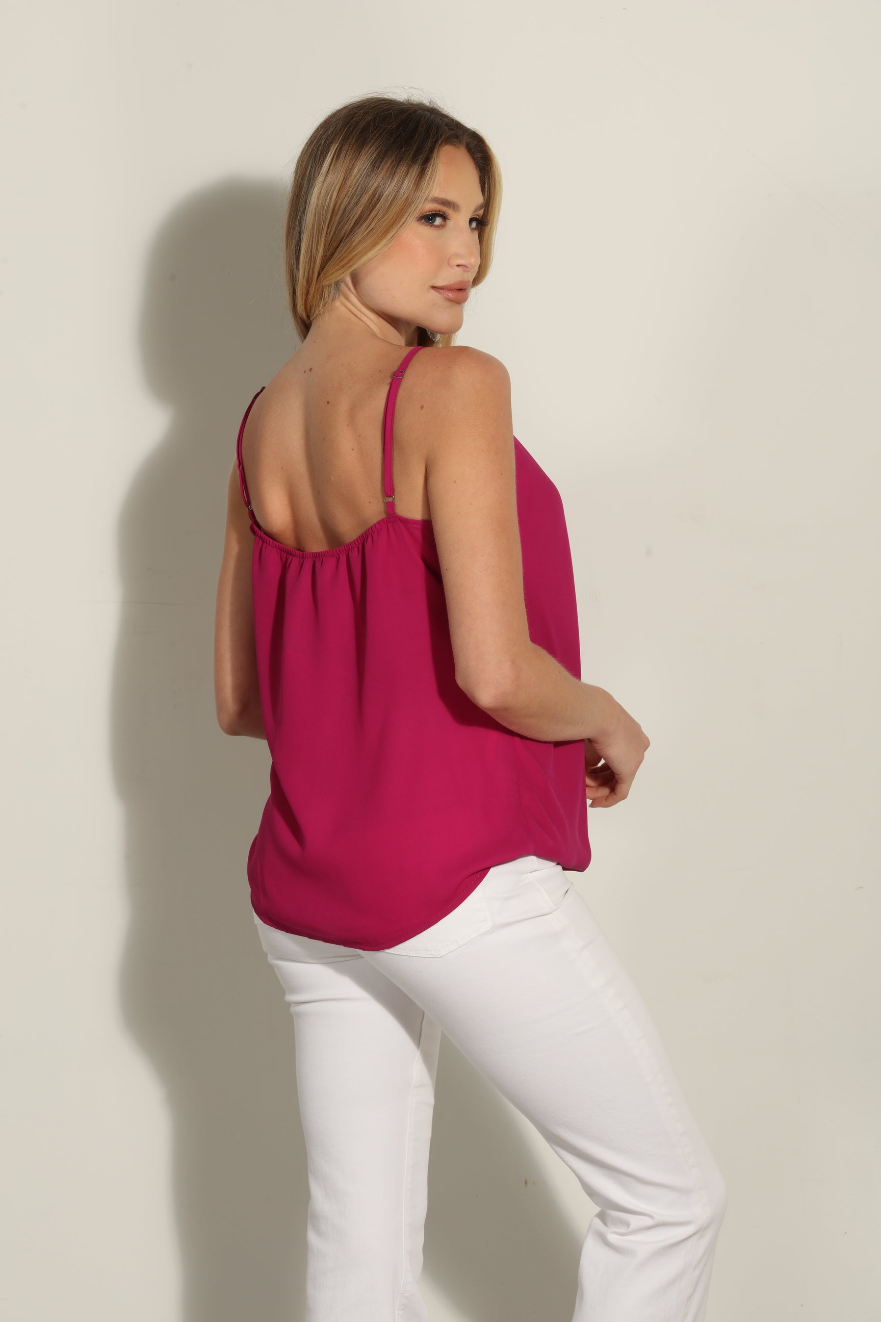 Pomegranate Surplice Tank