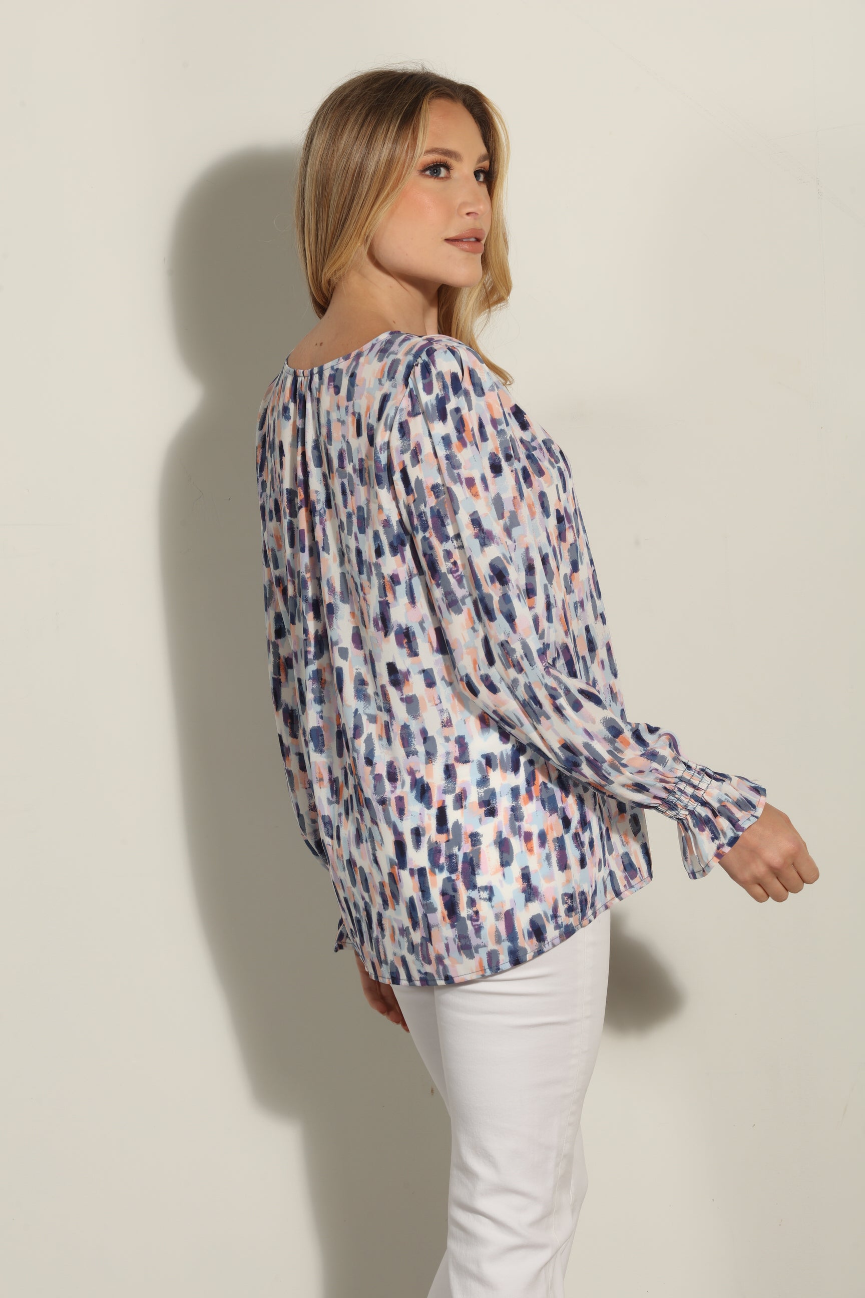Pearl Button Down Blouse
