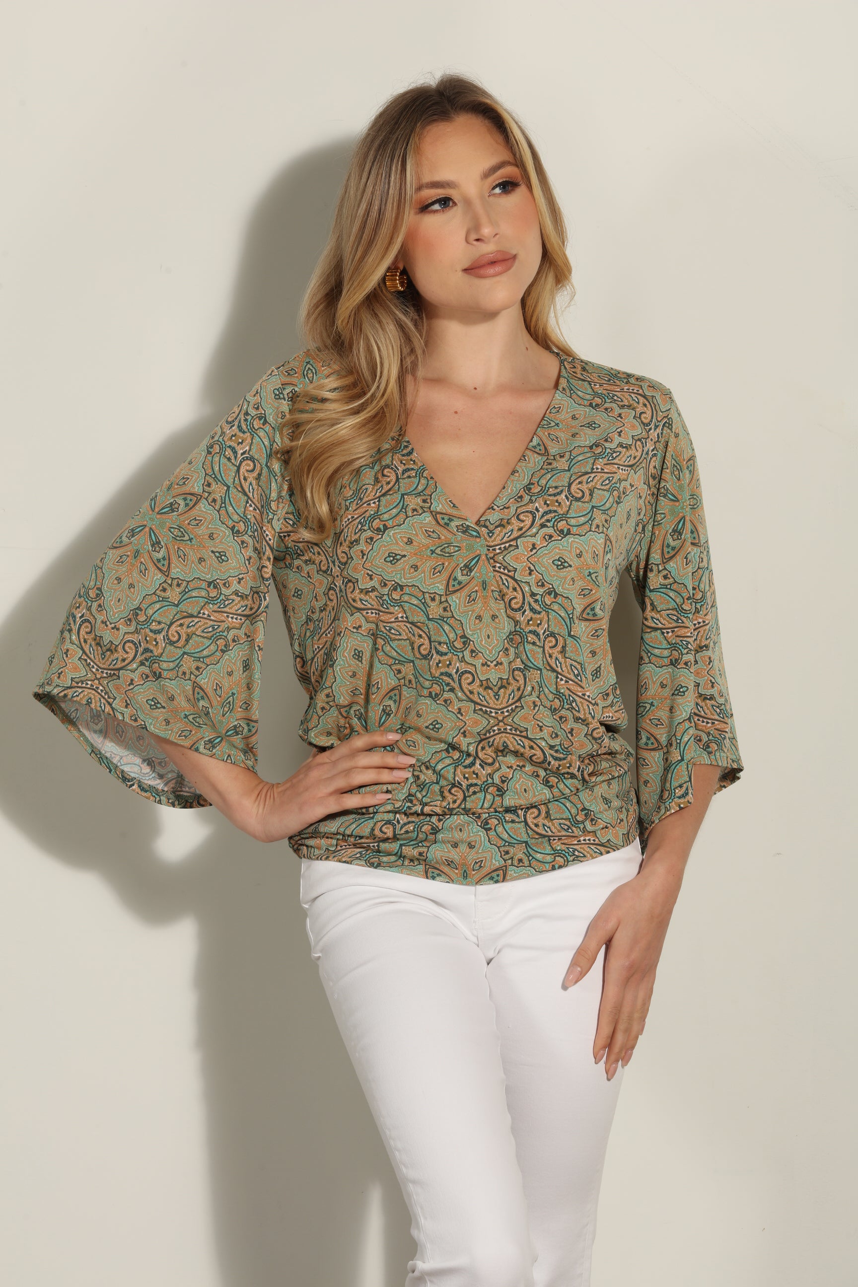 Neema Stretch Banded Kimono Top-FINAL SALE