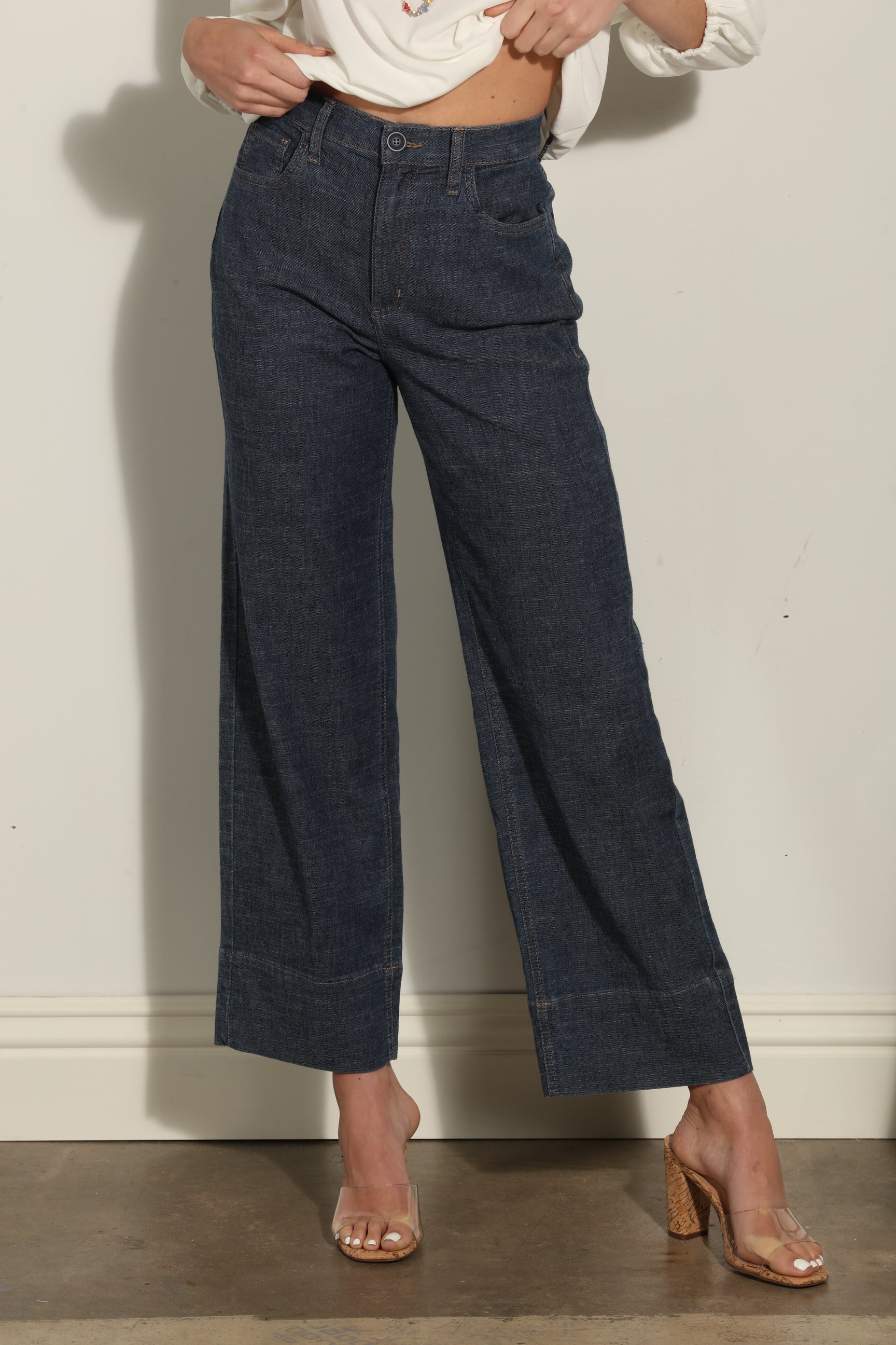 Level 99 Dylan Straight Linen Tencel Pant-BEST SELLERS
