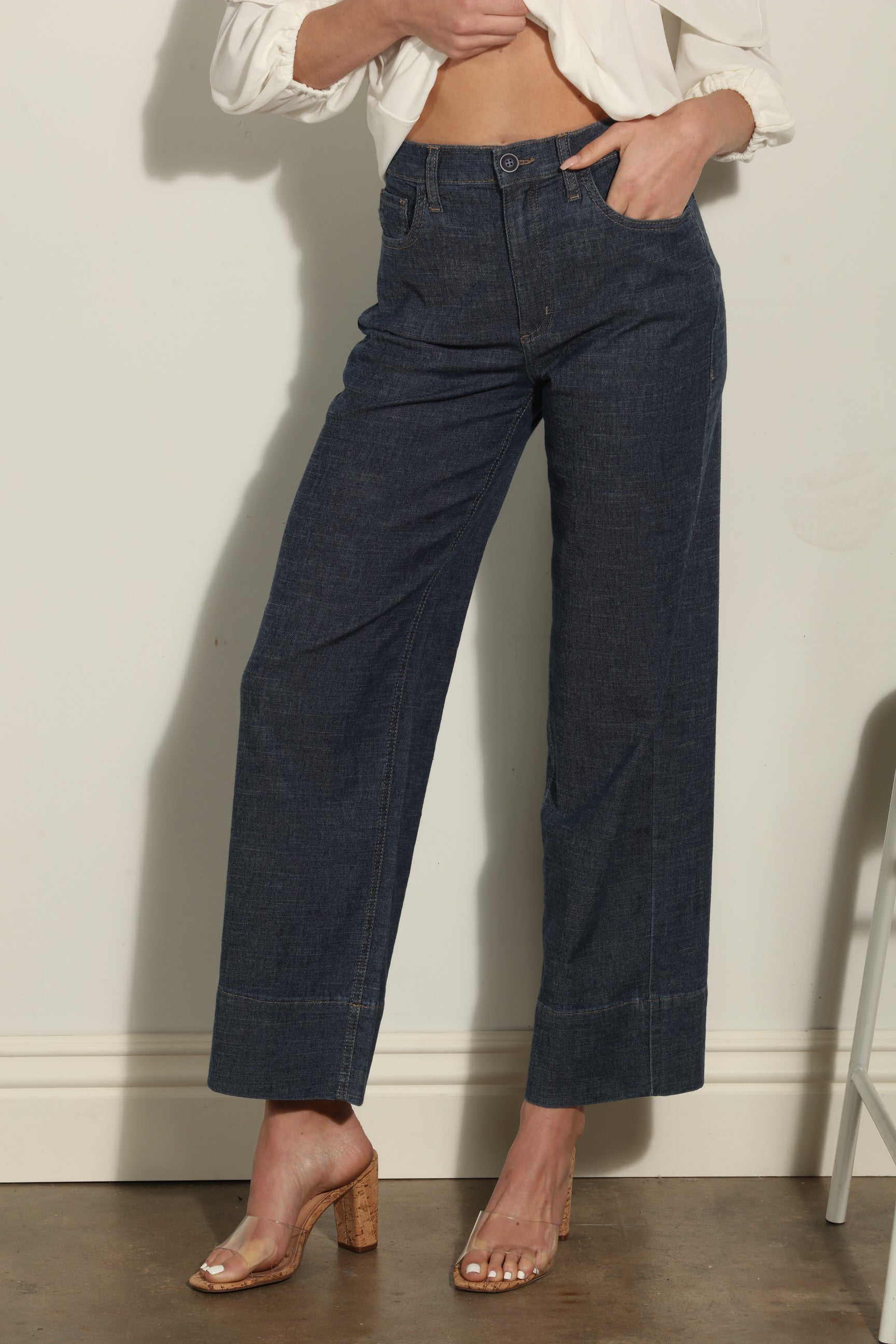 Level 99 Dylan Straight Linen Tencel Pant-BEST SELLERS