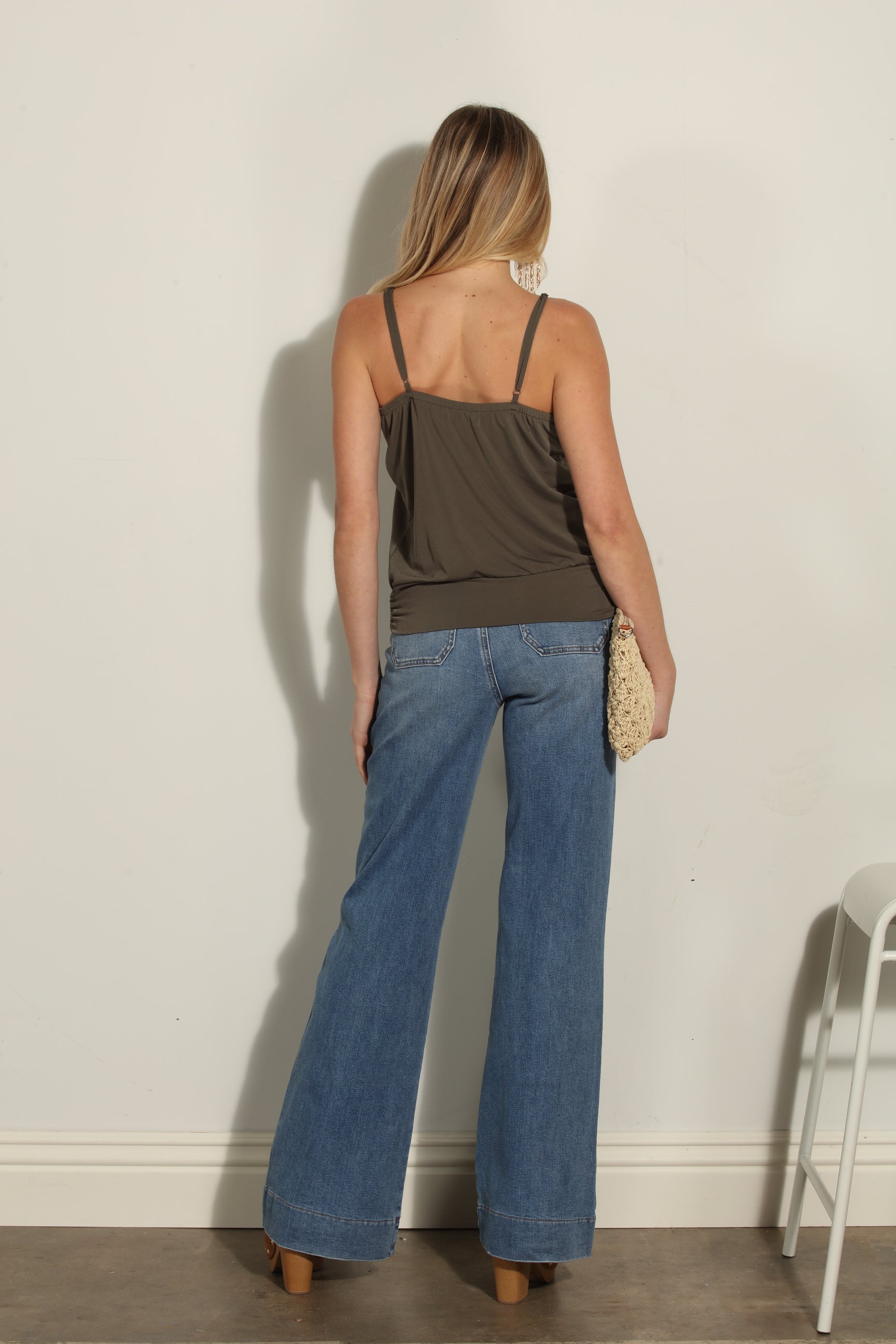 Army Stretch ITY Cami with Band
