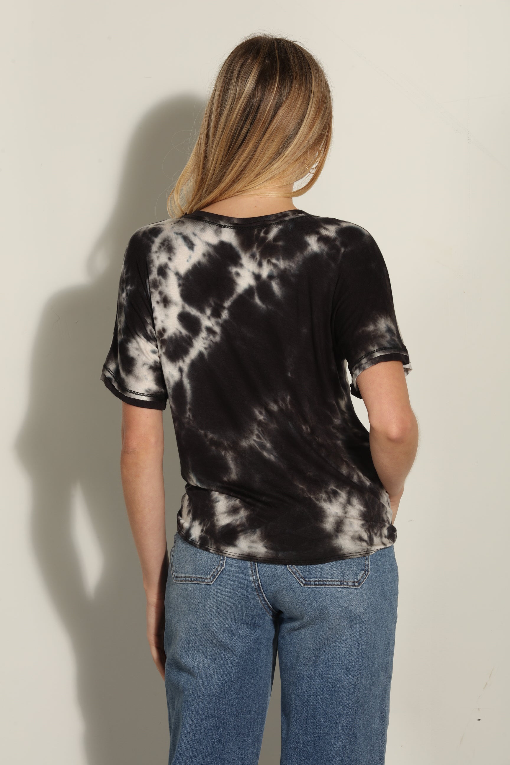 Storm Tie-Dye Tee with Front Tie