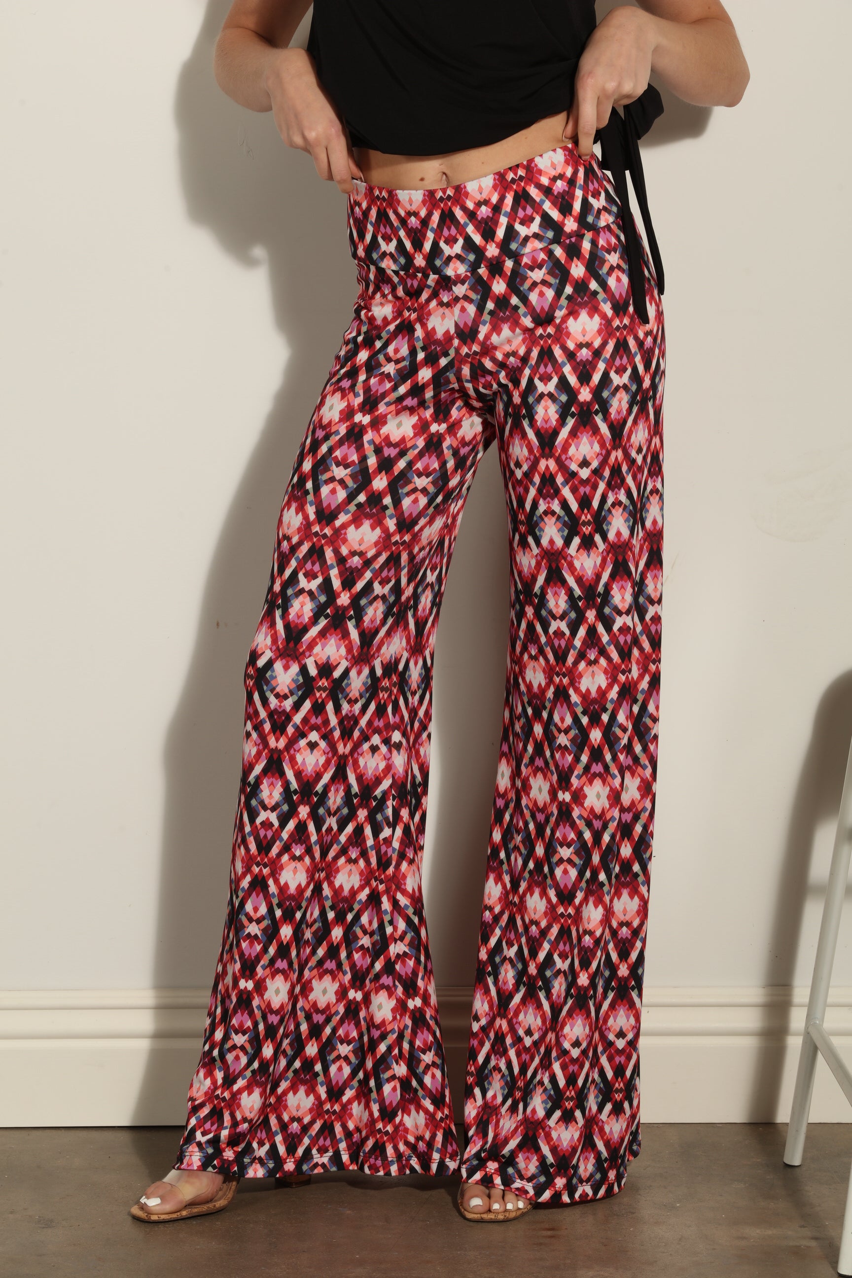 Gracie Stretch Flare Leg Pants-FINAL SALE