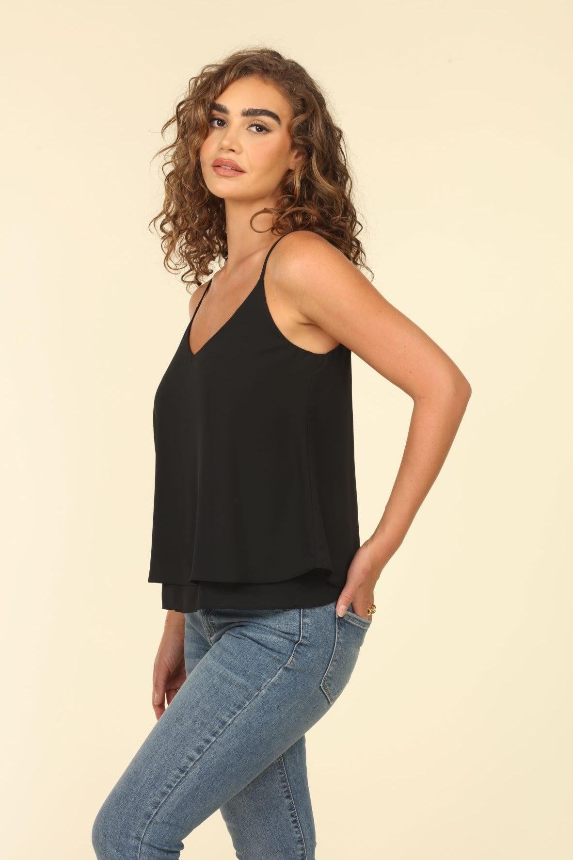 Black Double Layered Cami