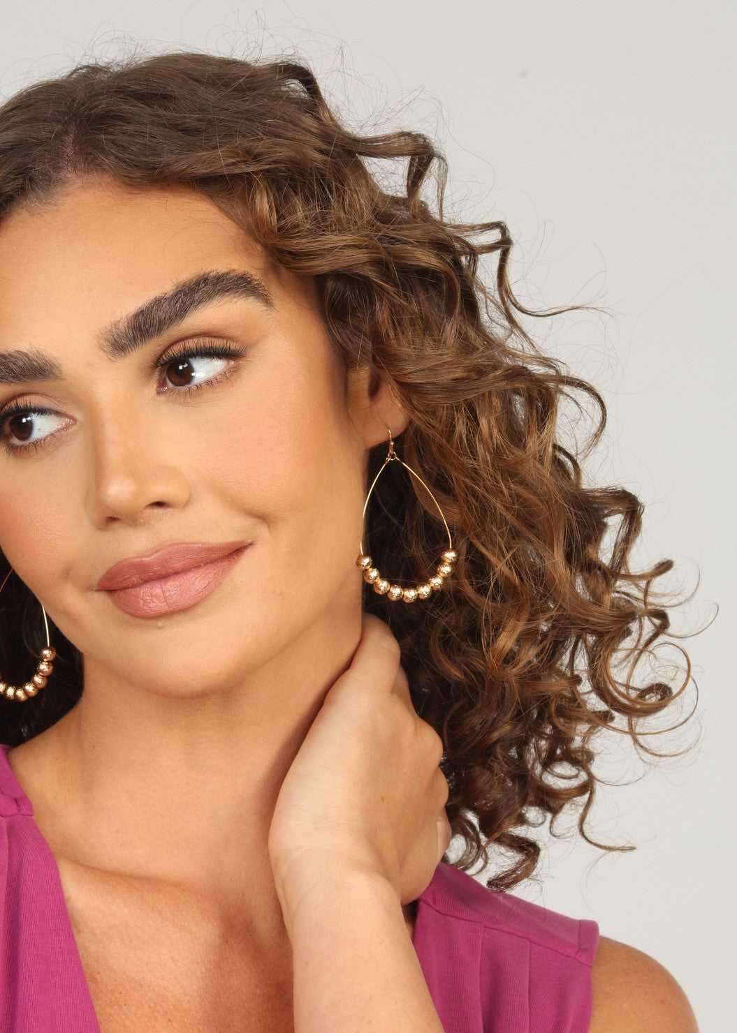 Julia Gold Beaded Earrings