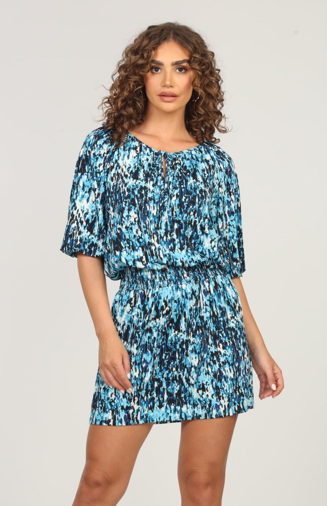 Kerison Raglan Dropwaist Stretch Dress-FINAL SALE